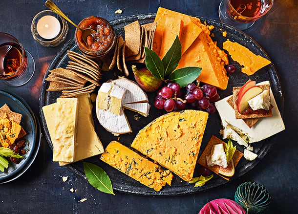 A festive cheeseboard