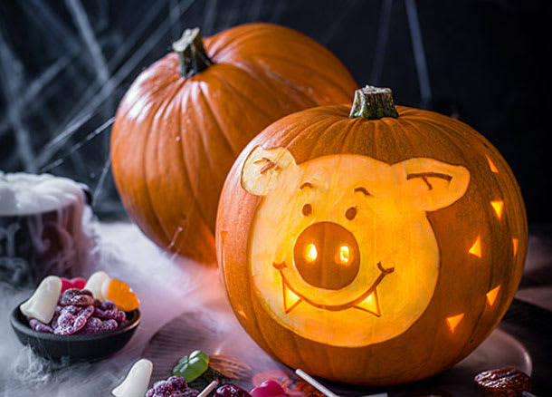 Percy Pig pumpkin