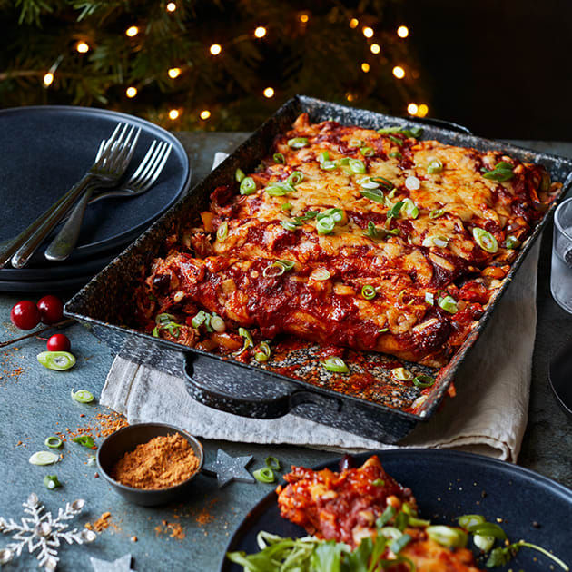 	Mega melty turkey enchiladas