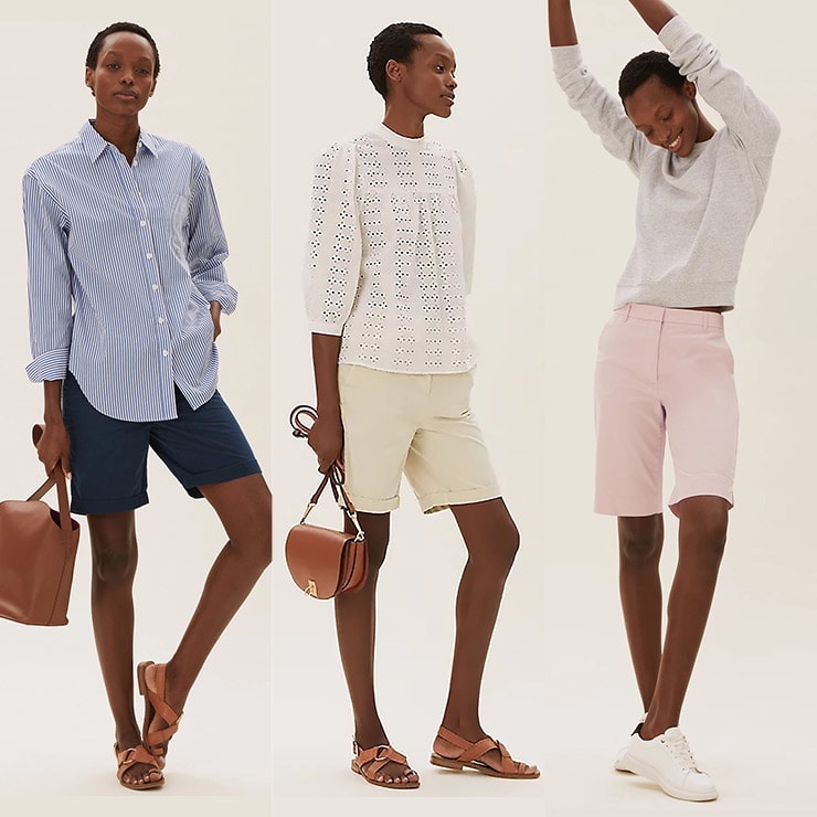 Men's shorts on women shop