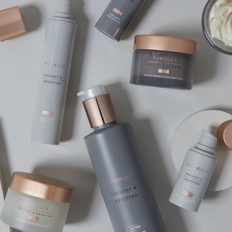 Formula Prevent & Brighten range. Shop Formula