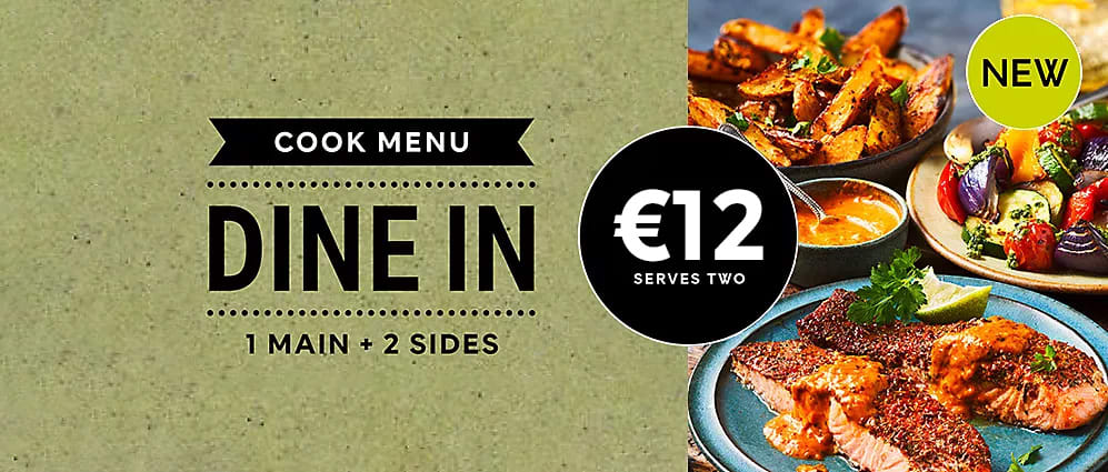 Cook menu Dine In