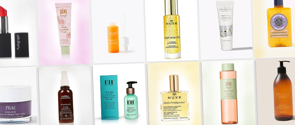 Selection of luxury beauty products
