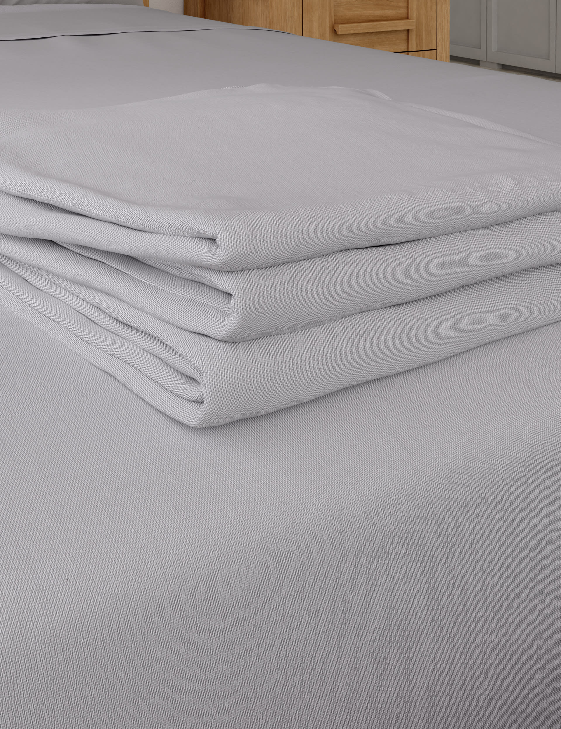 thumbnail image 2 of DTEX HOMES 400 Thread Count 100% Egyptian Cotton Sateen Flat Sheet – OEKO-TEX, All Sizes Available 2 of 4