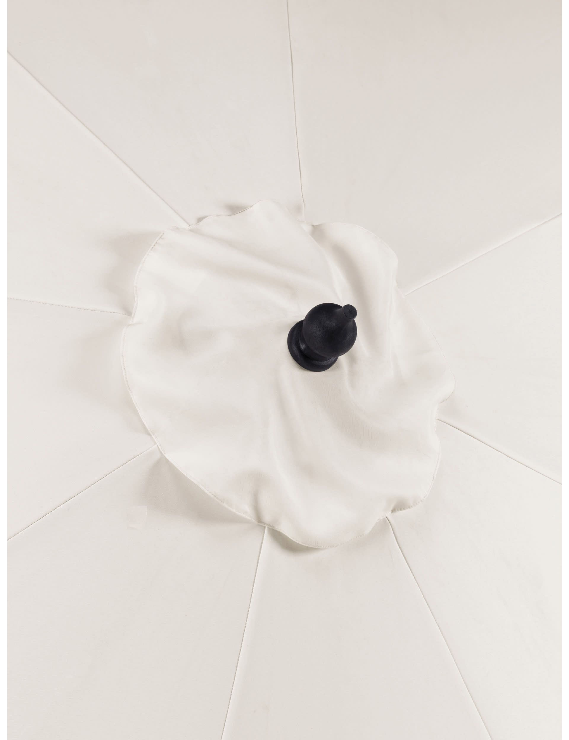 Cream Parasol with Black Pole Image 2 of 4
