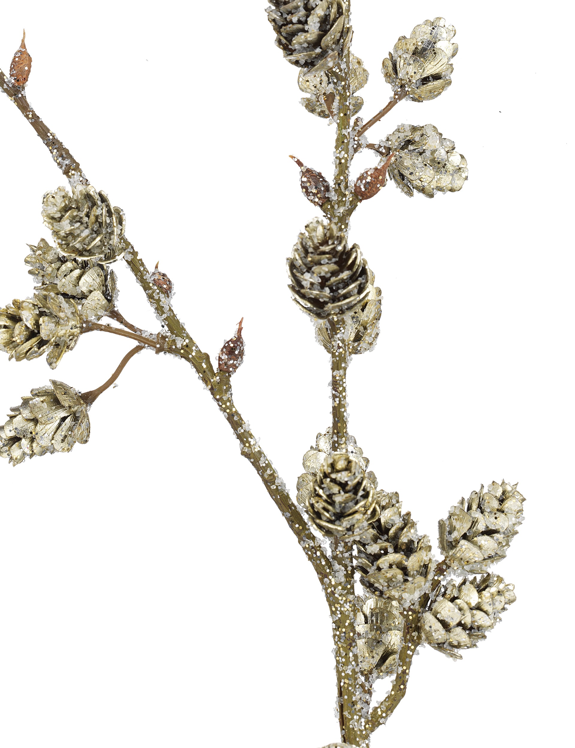 Artificial Glitter Pine Cone Spray Image 1 of 2