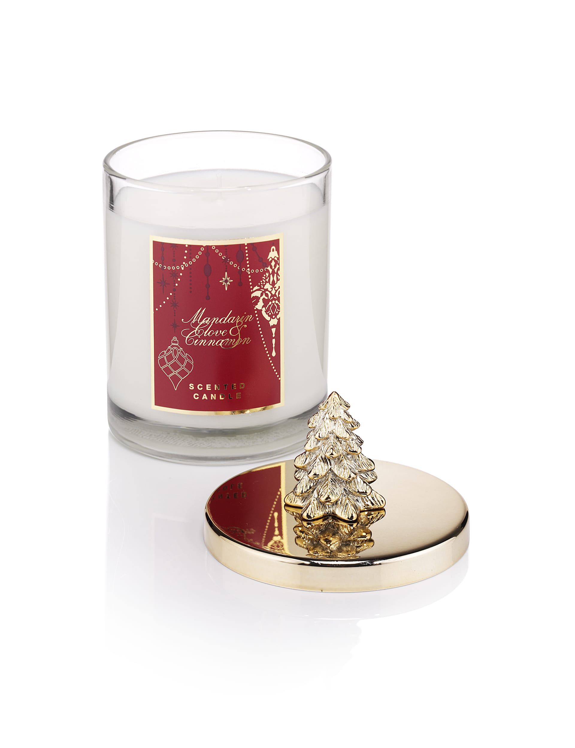 Mandarin, Clove & Cinnamon Lidded Scented Filled Candle Image 1 of 2