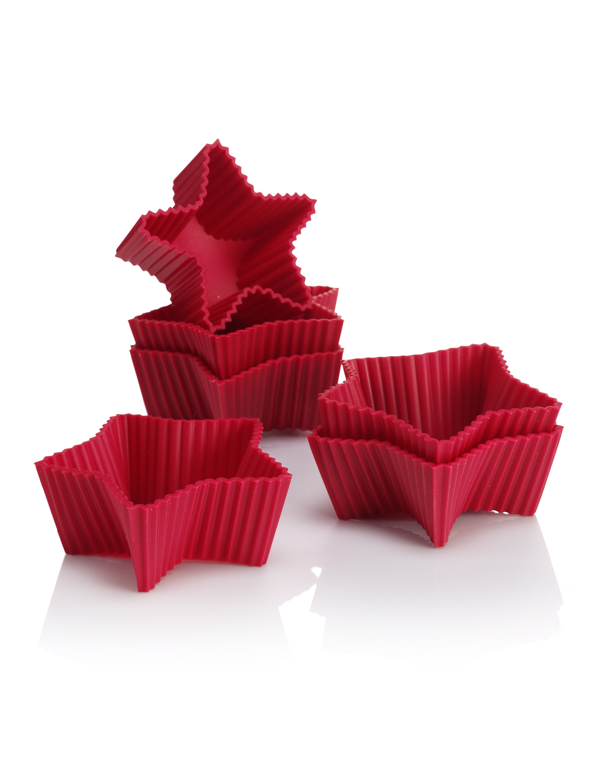 6 Silicone Star Cupcake Cases Image 1 of 1