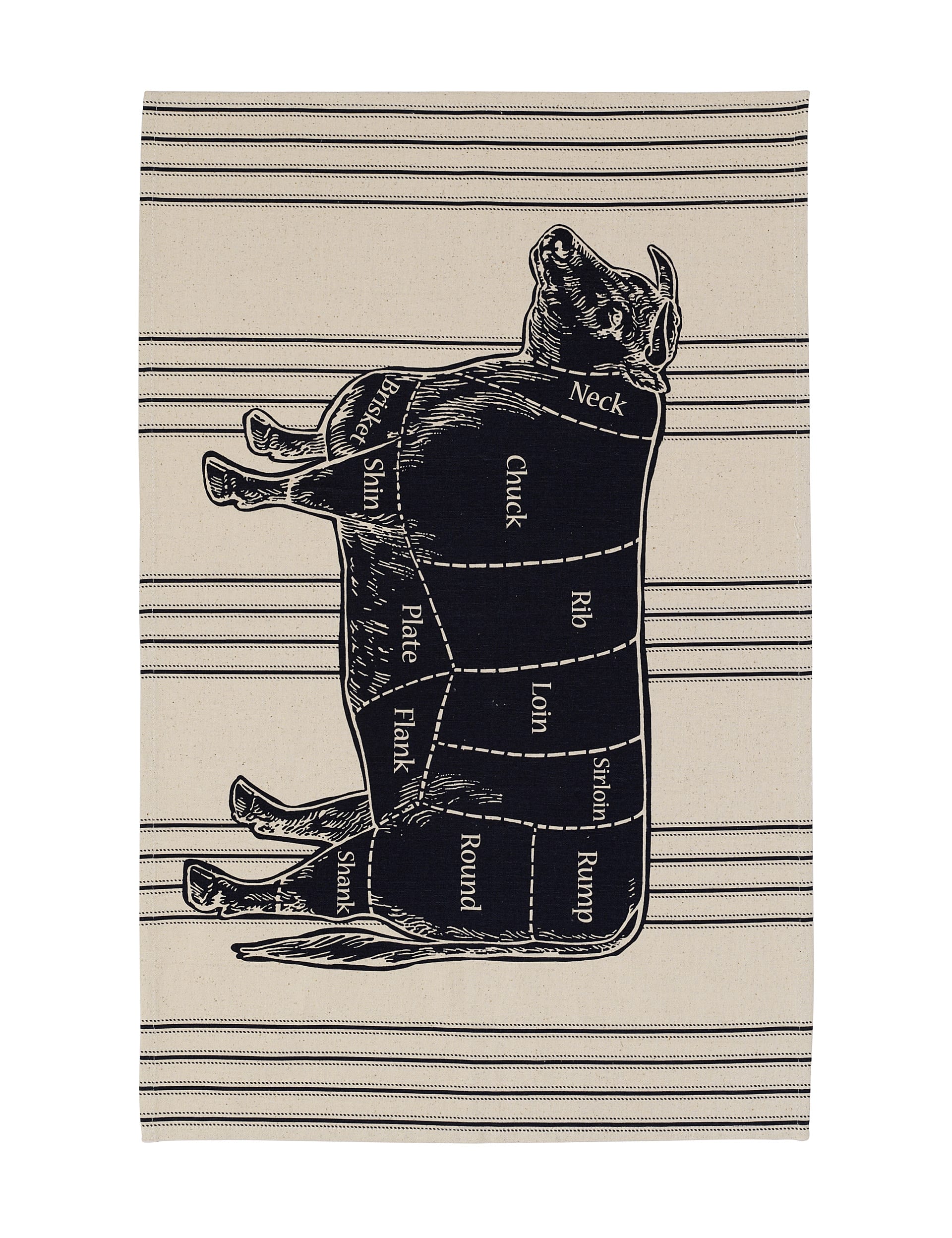 Prime Cut Cow Tea Towel Image 1 of 1