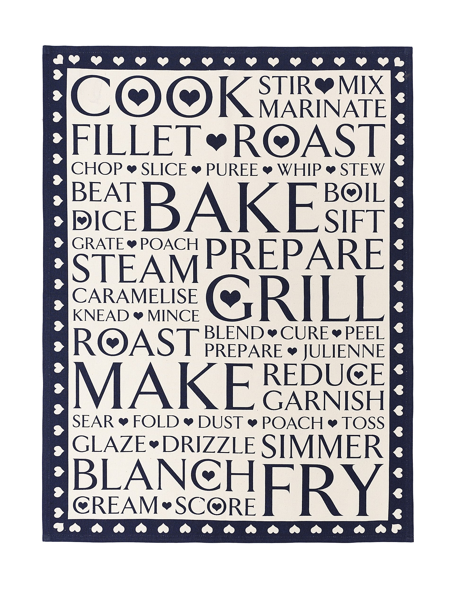 Cook Words Tea Towel Image 1 of 1