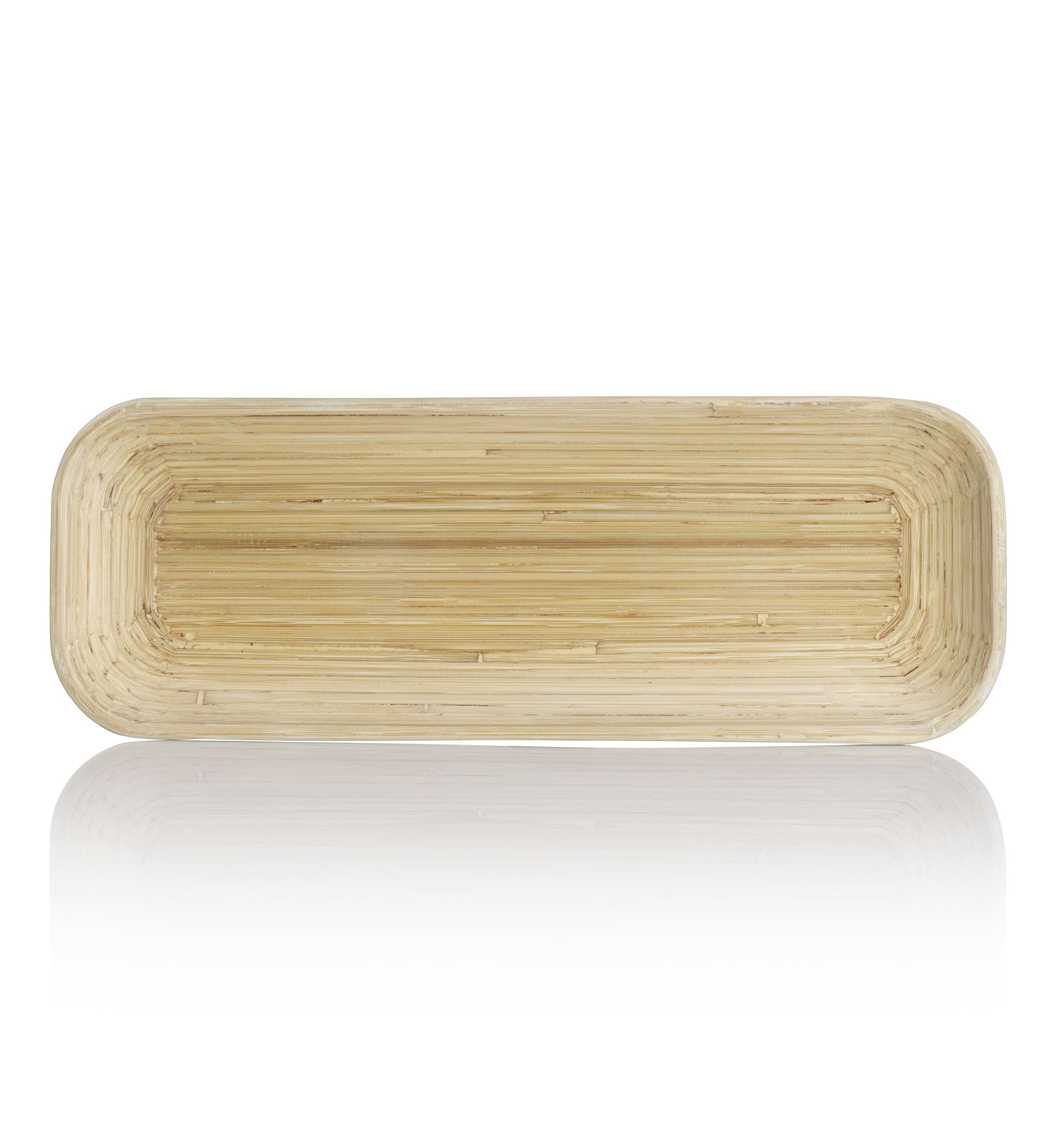 Spun Bamboo Dip Bowls & Tray Set Image 1 of 2