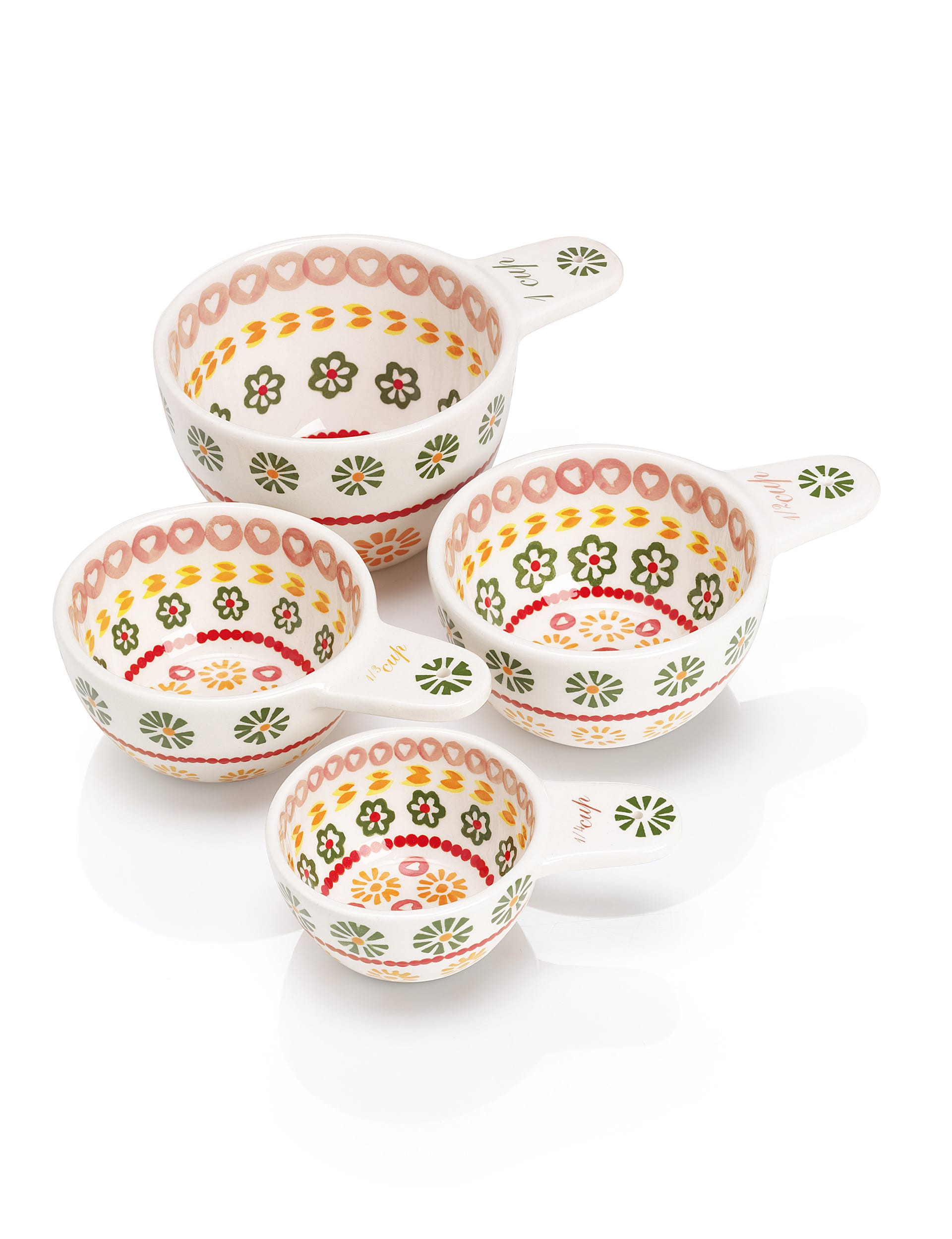 4 Colourful Measuring Cups Image 1 of 2