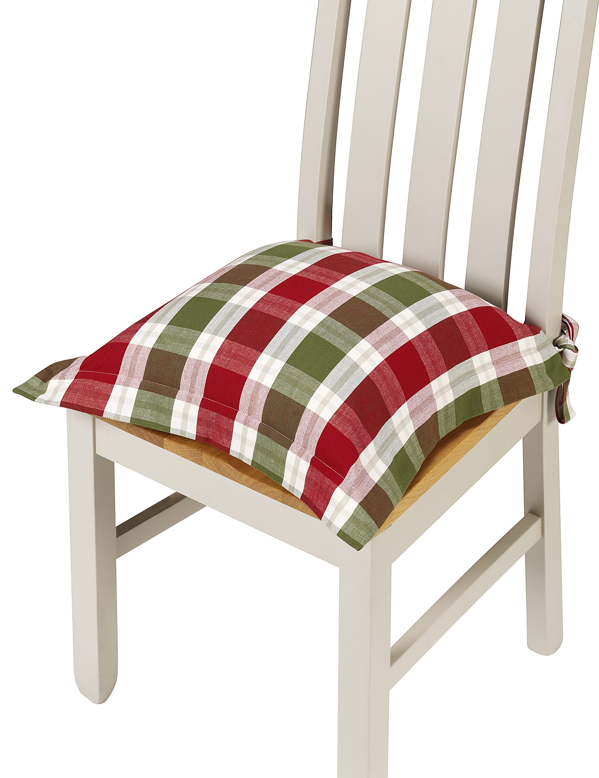 Pure Cotton Tartan Seat Pad Image 1 of 1