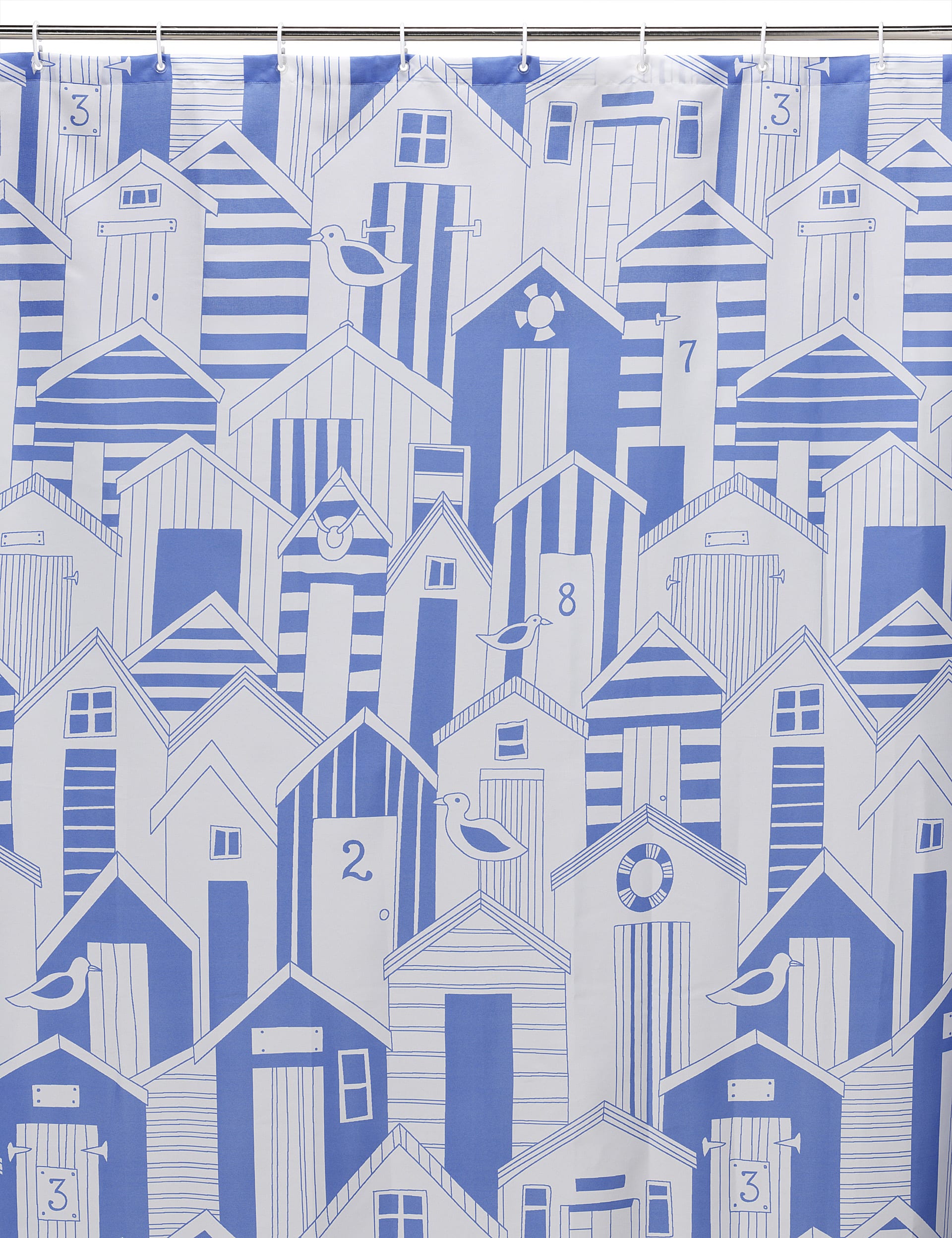 Beach Huts Shower Curtain | M&S IE