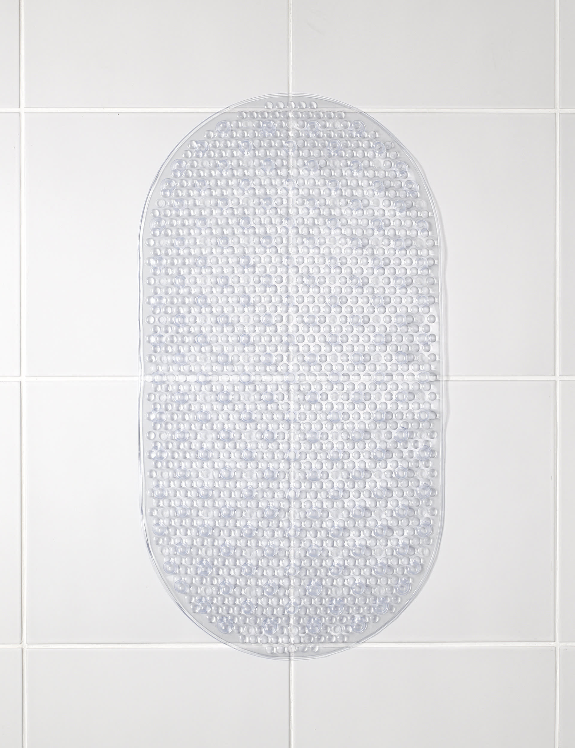 Clear Rubber Bath Mat Image 1 of 2