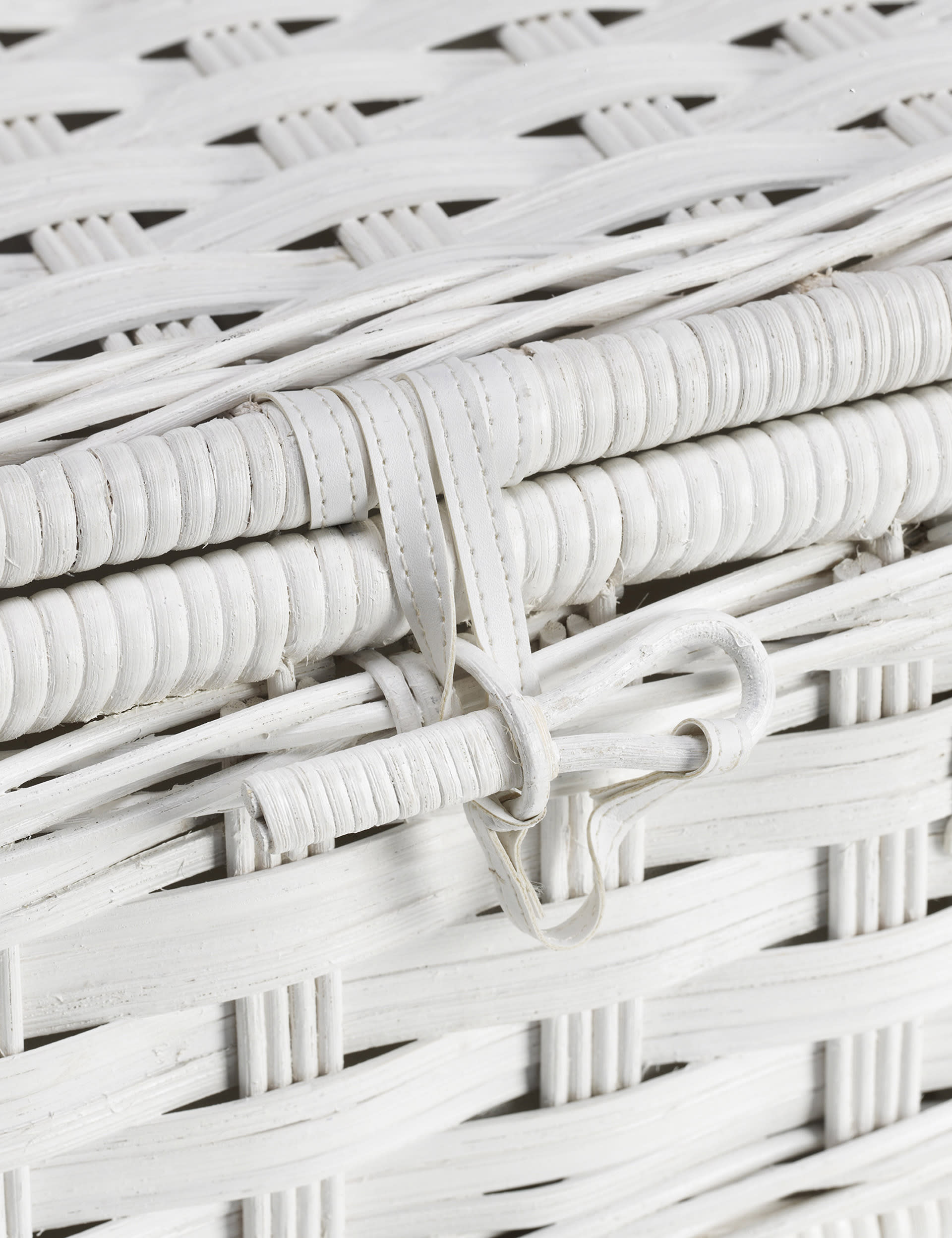 White Rattan Under Bed Storage Image 2 of 3