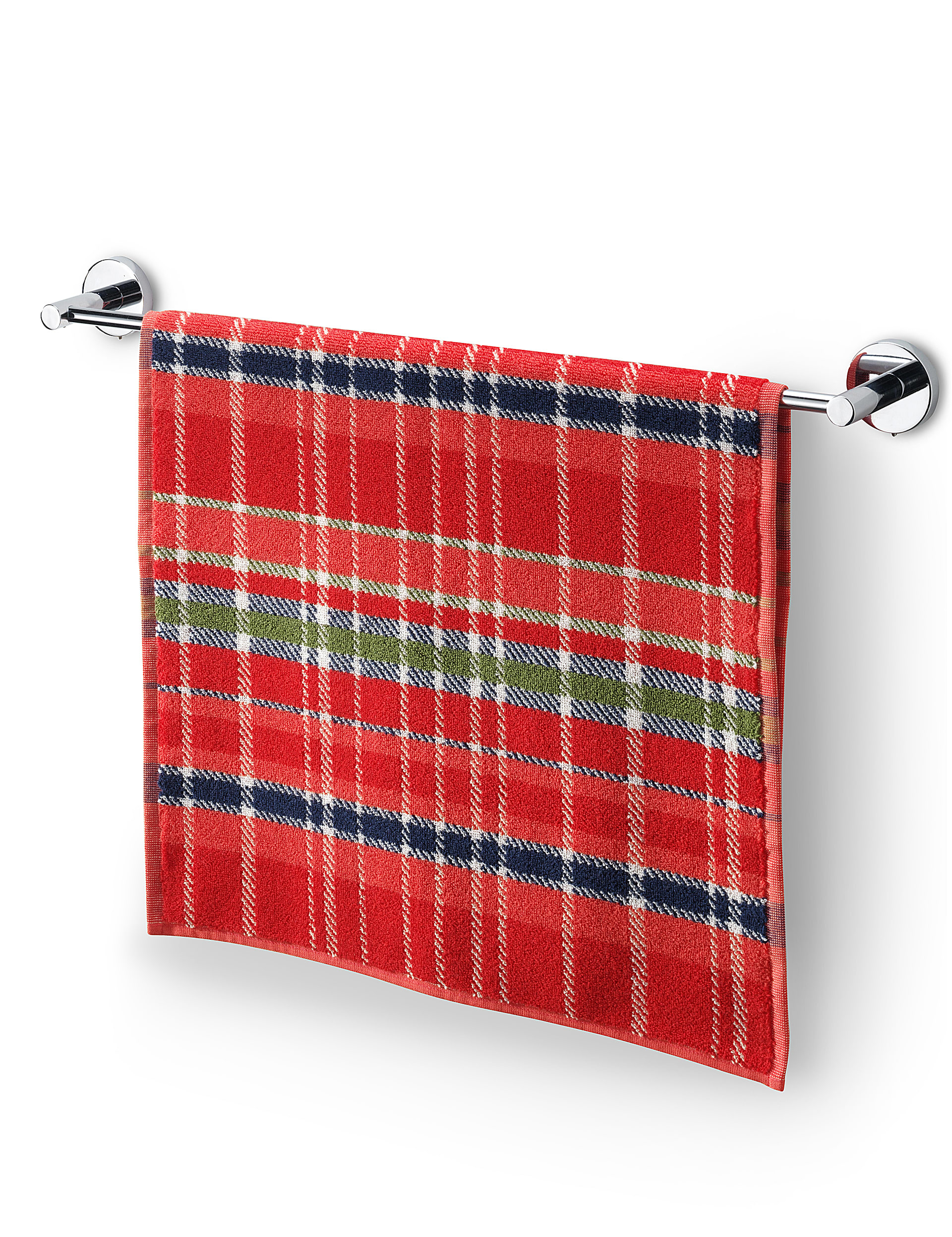 Tartan Cotton Towels Image 2 of 3