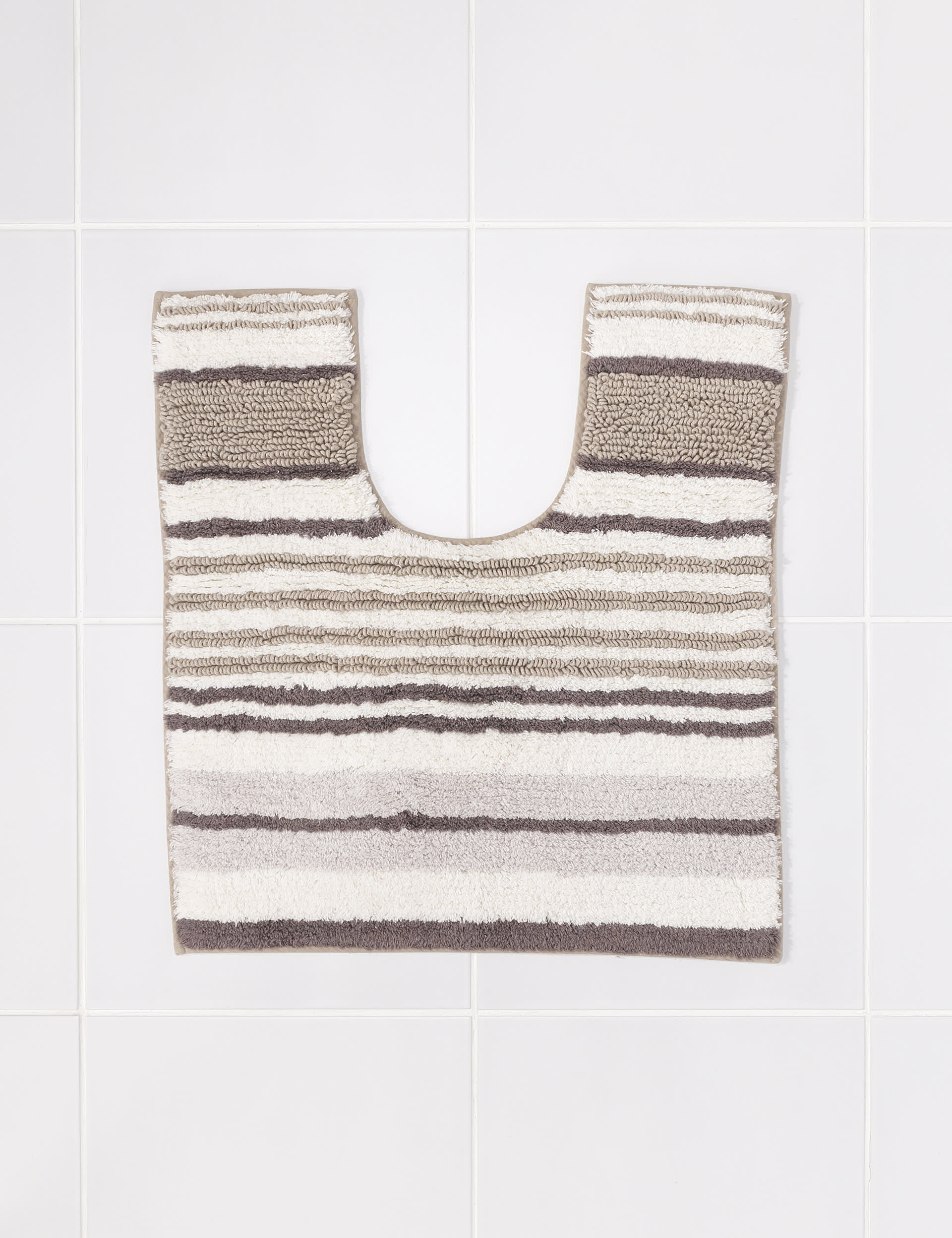 Small Spa Striped Bath Mat Image 1 of 2