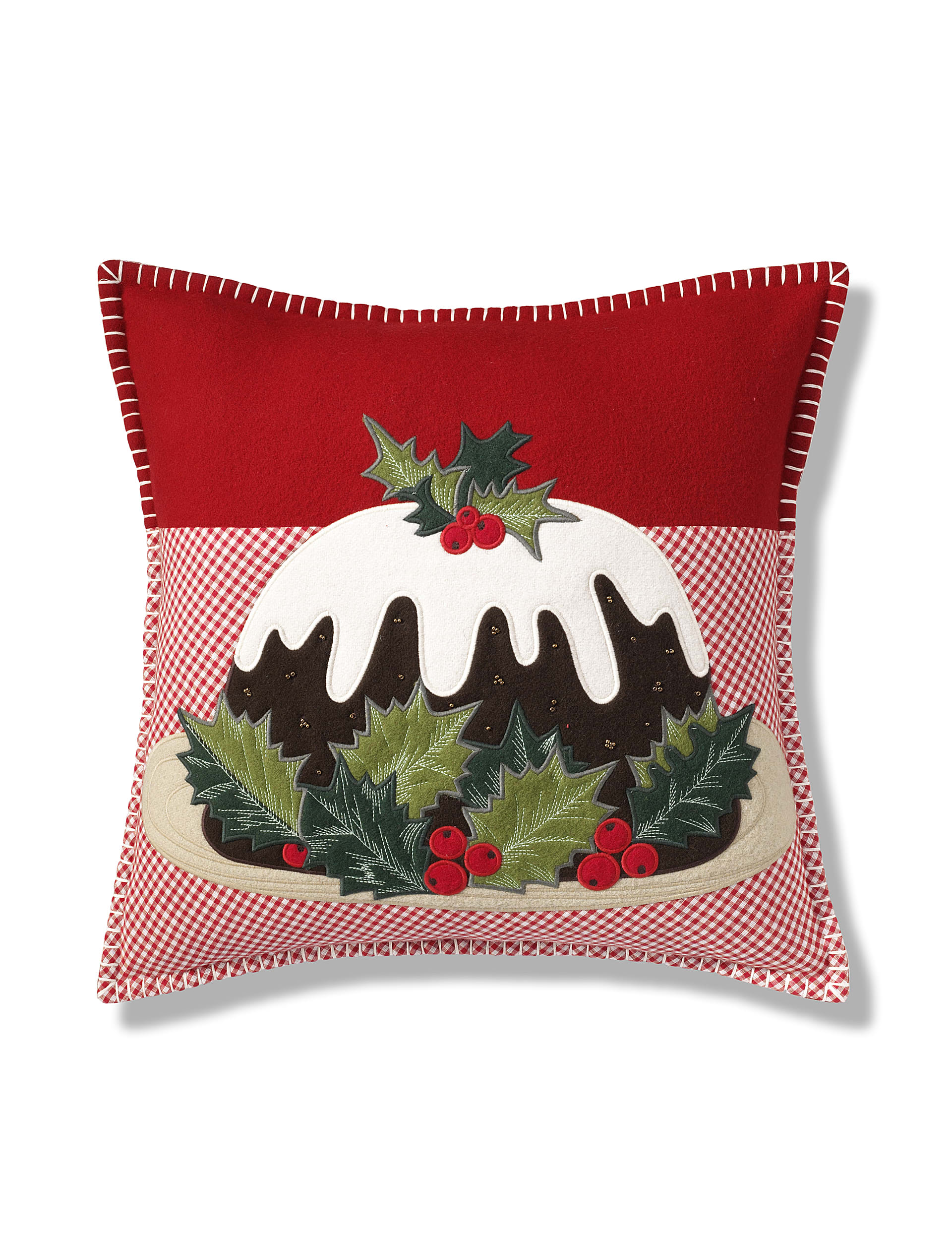 Christmas Pudding Cushion Image 1 of 2