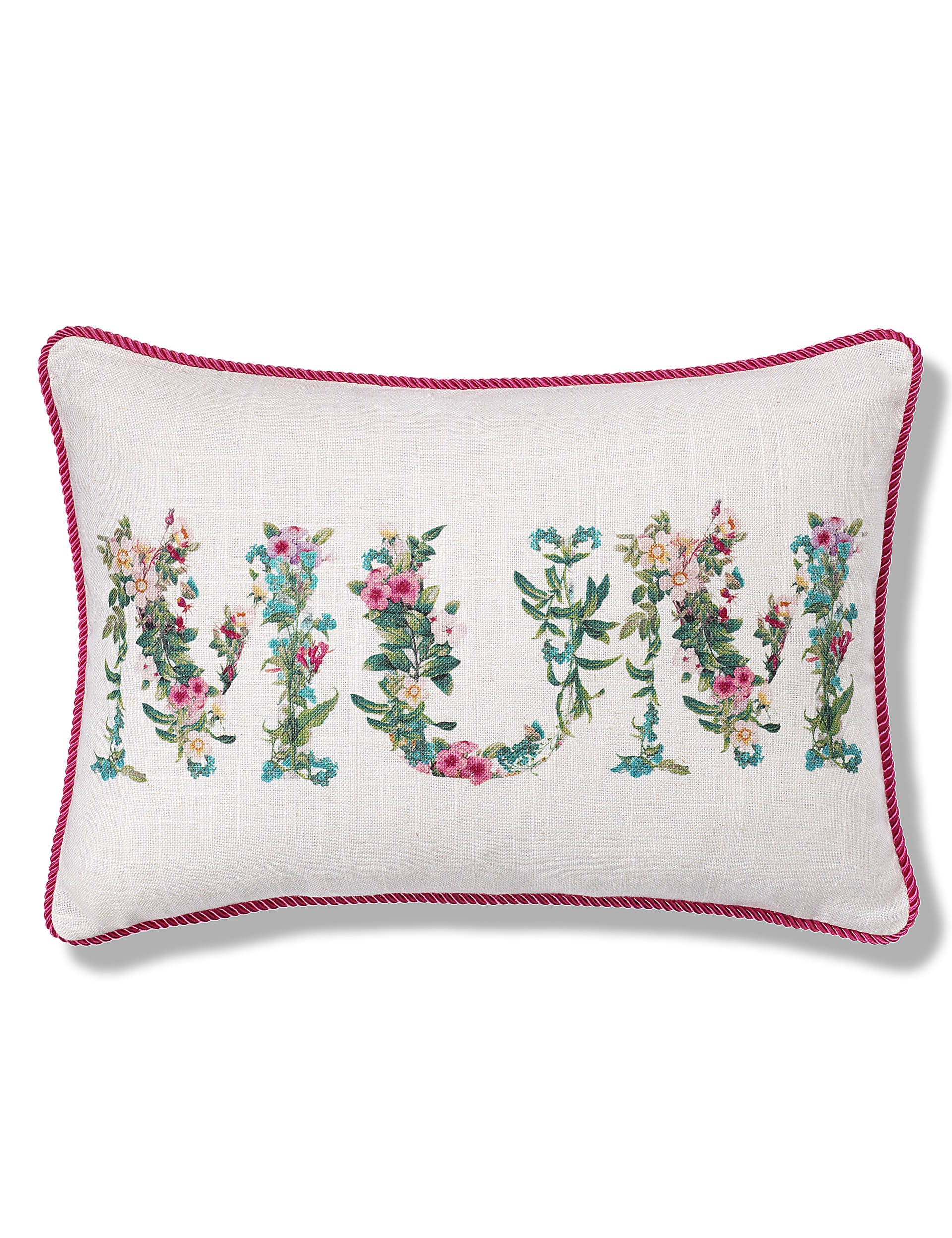 Mum Garland Cushion Image 1 of 2