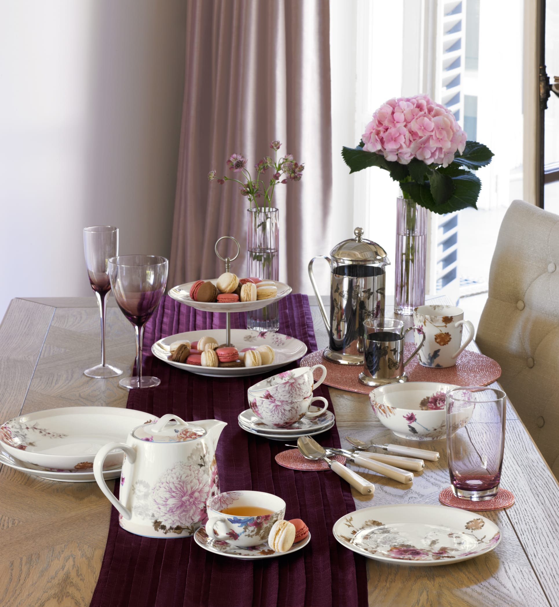 Painterly Floral Cup & Saucer Set Image 2 of 3