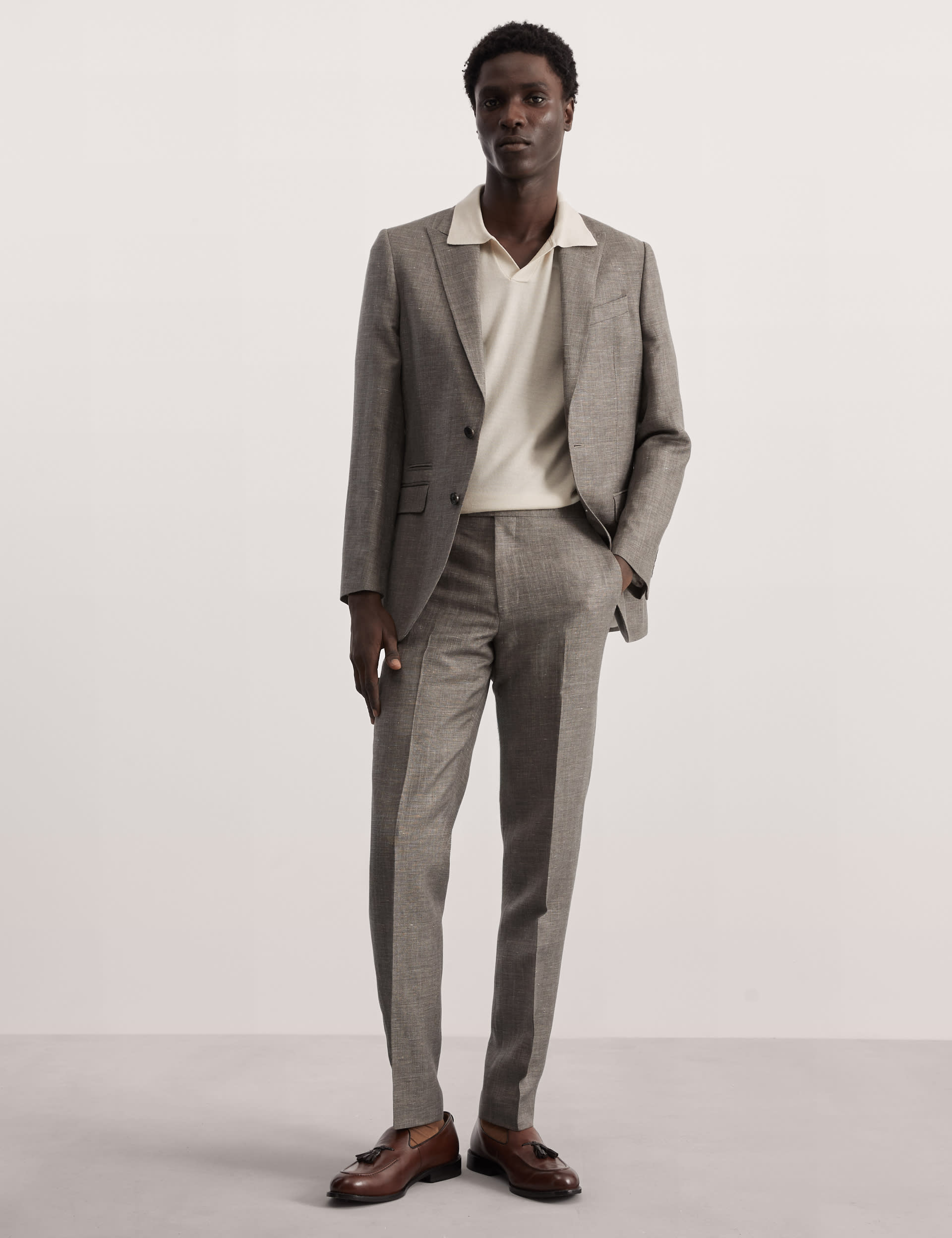 Tailored Fit Wool Rich Suit