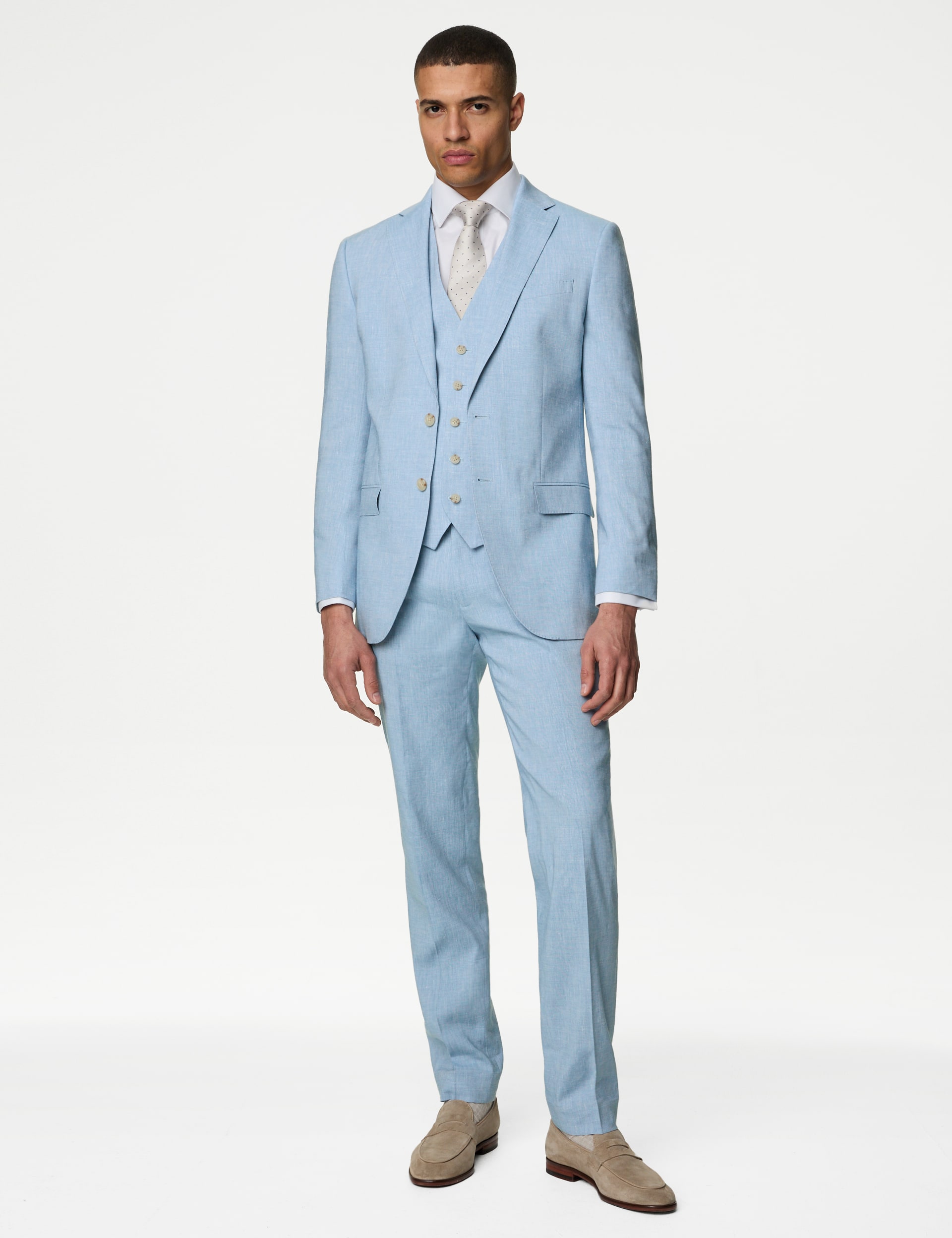 Tailored Fit Italian Linen Miracle™ Suit