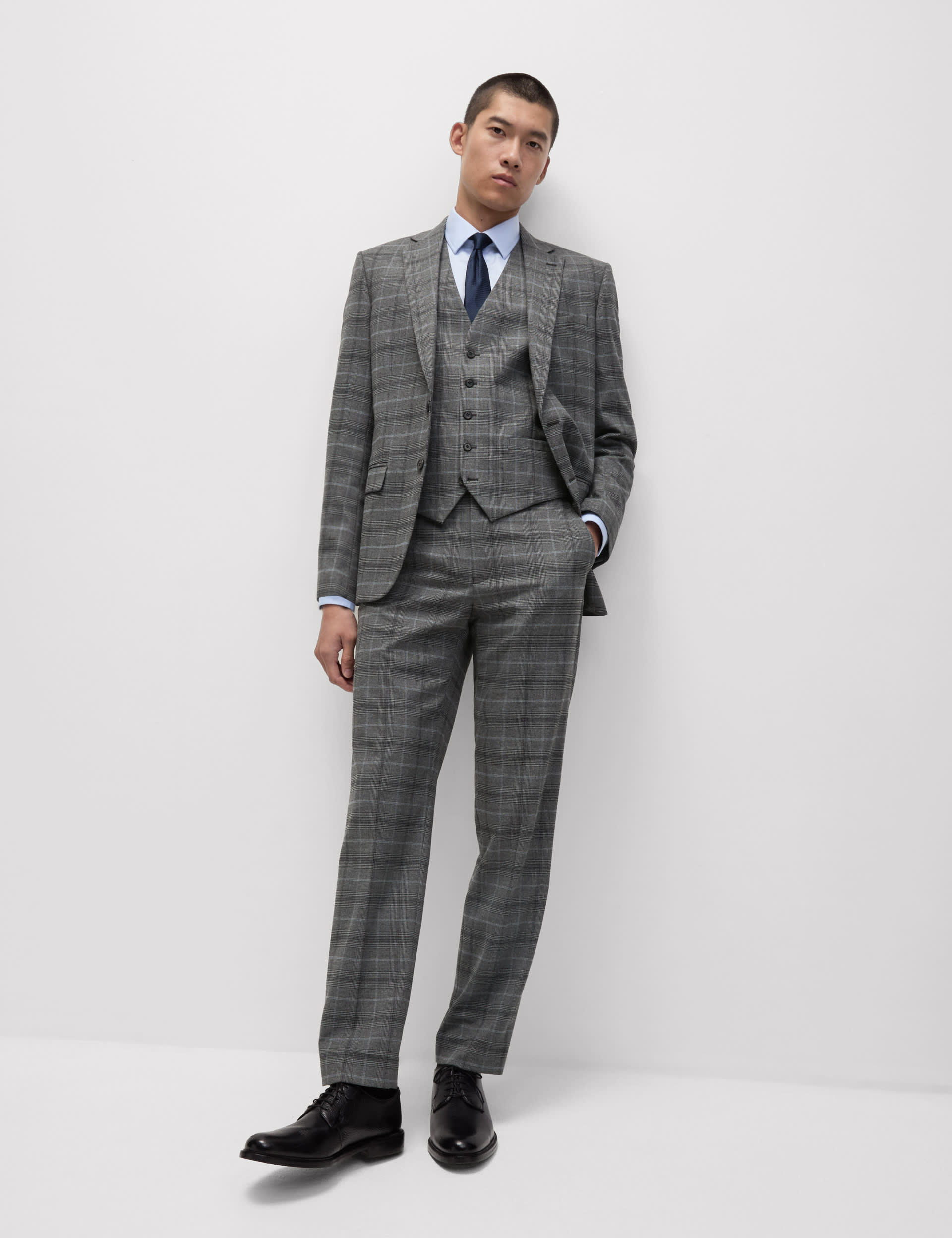 Regular Fit Check Suit M S IE