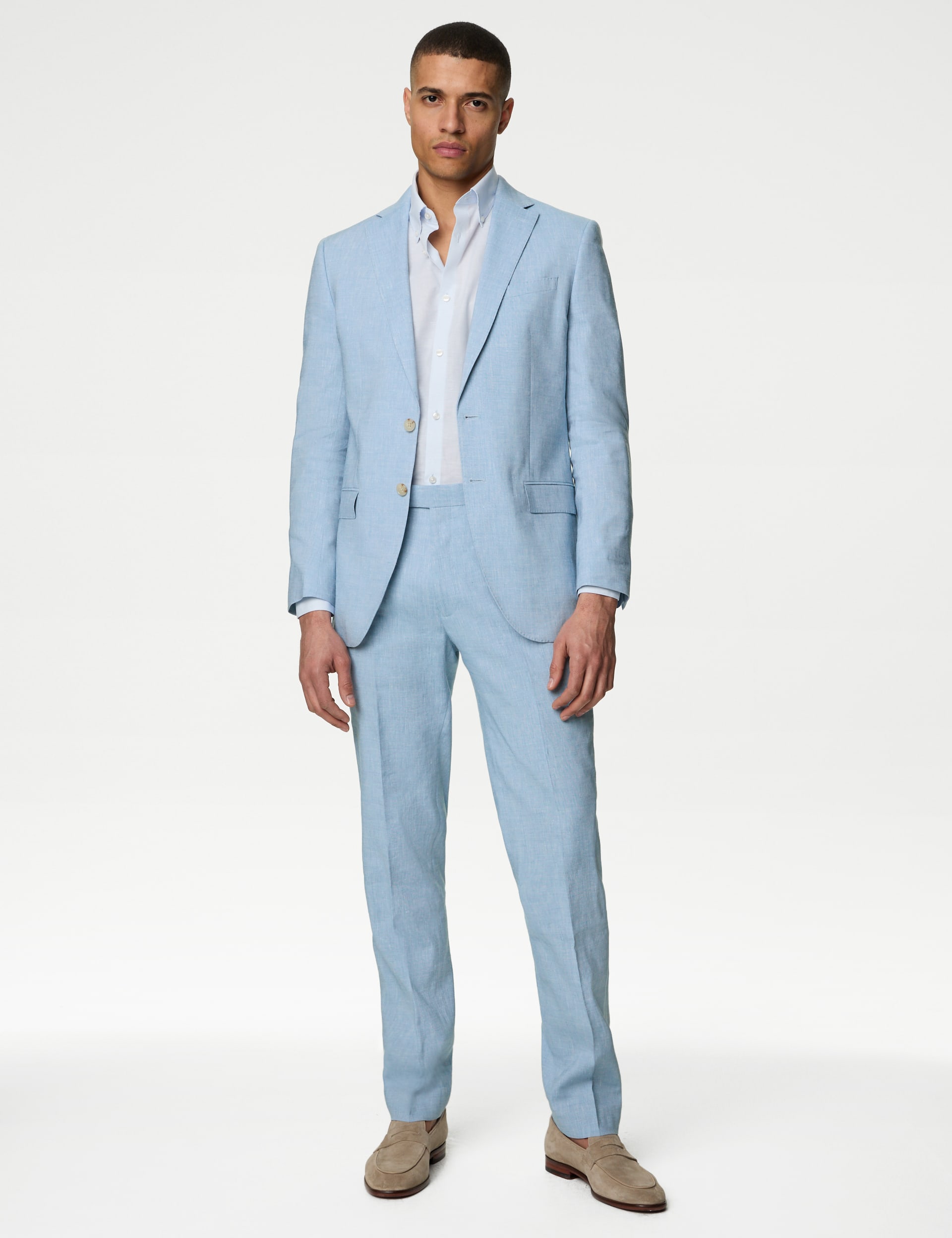 Tailored Fit Italian Linen Miracle™ Suit