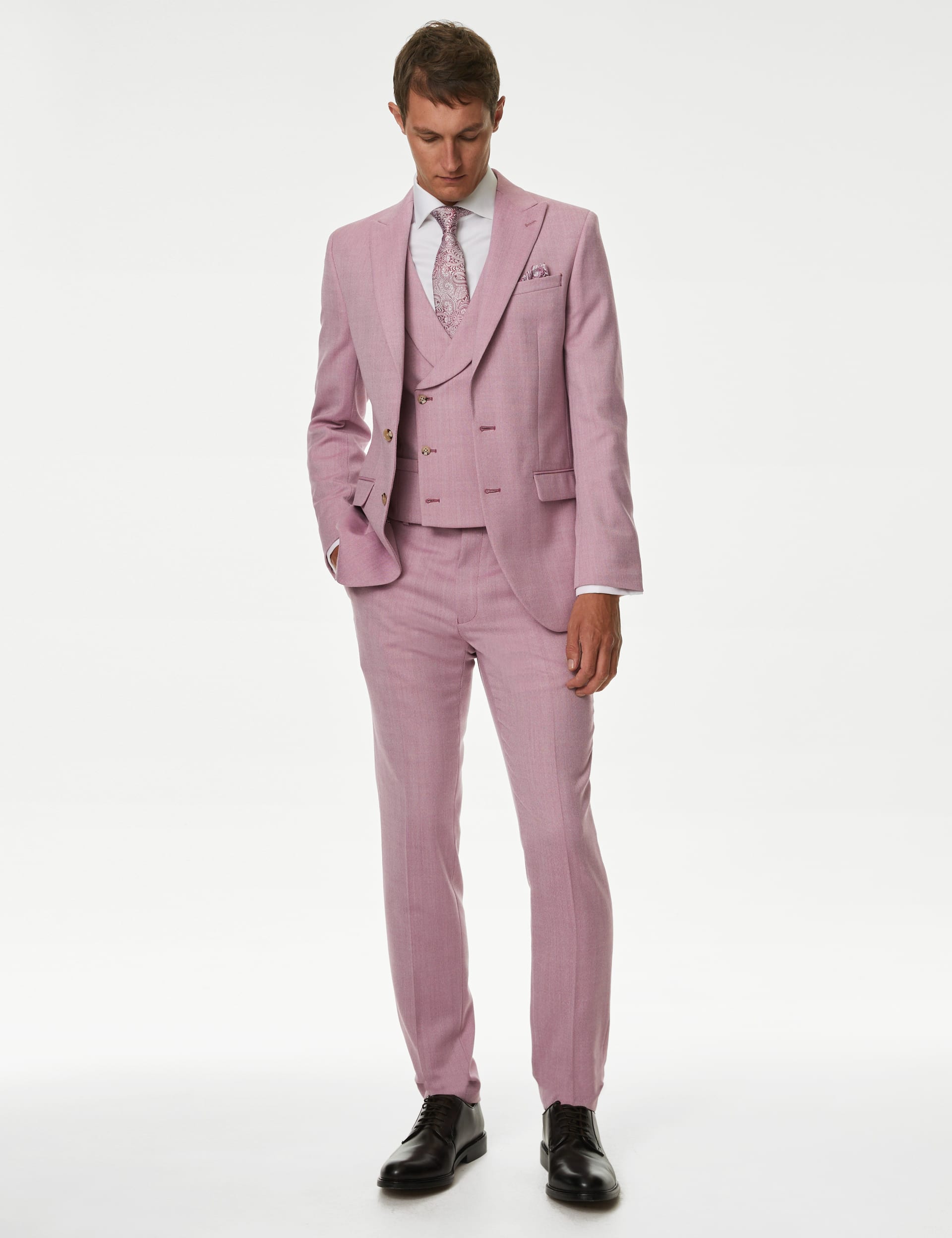 Slim Fit Wool Blend Suit