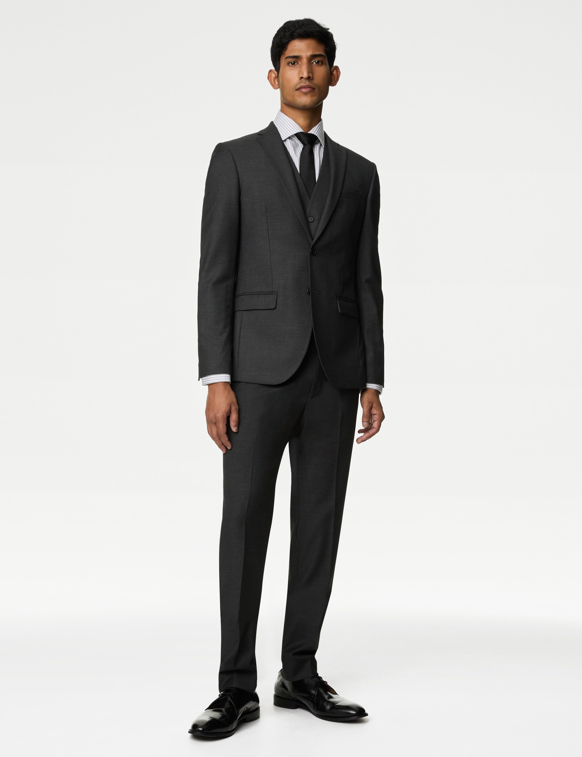 Casual Sky Blue Solid Color Flax Slim Fit Men's Suits Single Breasted 2 Pieces Wedding Suit