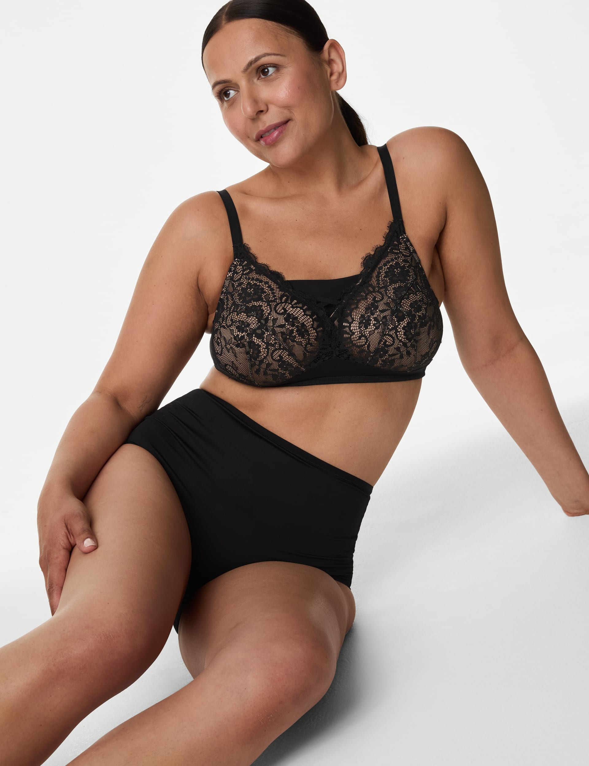 Lace Non Wired Post Surgery Bra Set A-E