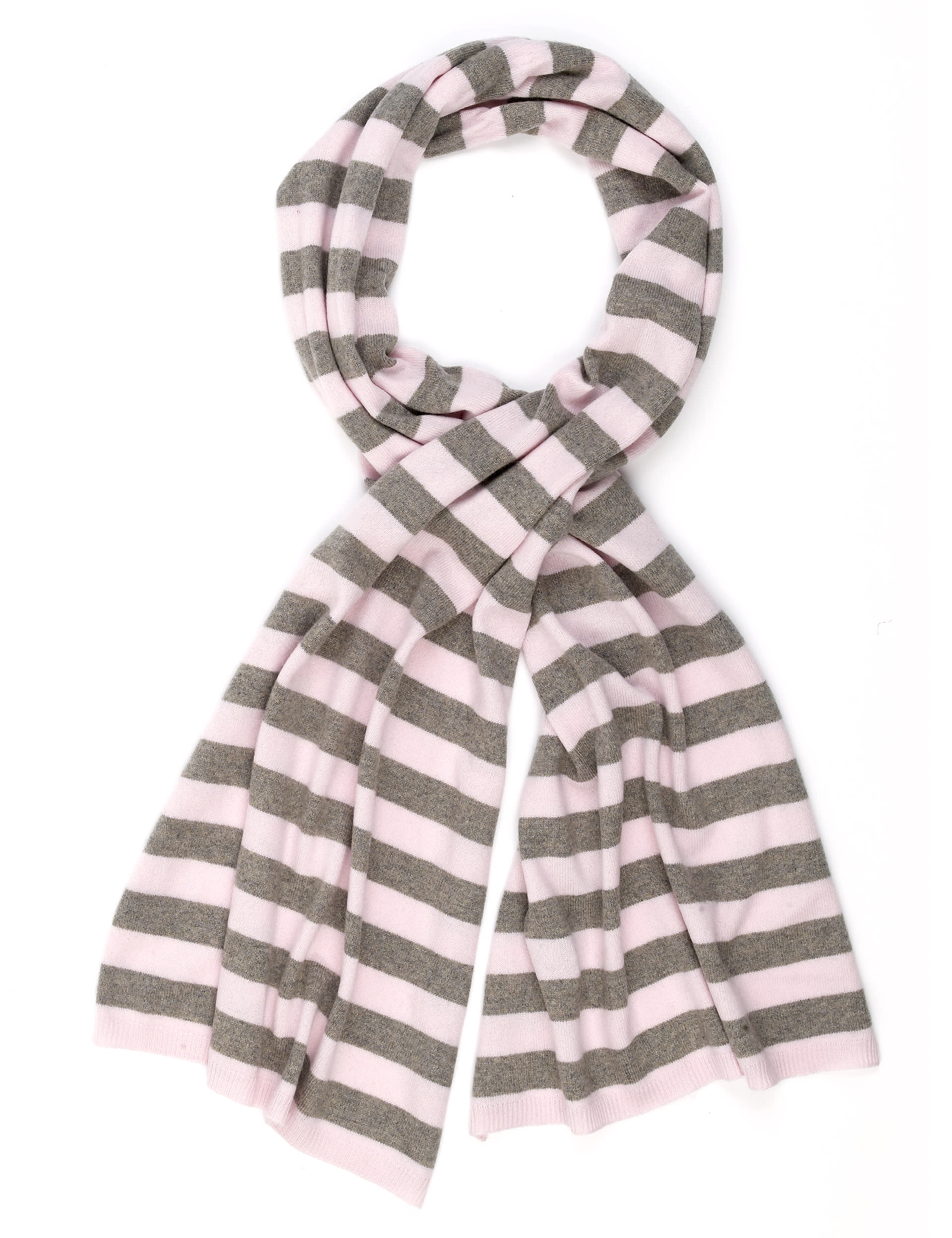 Pure Cashmere Striped Scarf Image 1 of 2