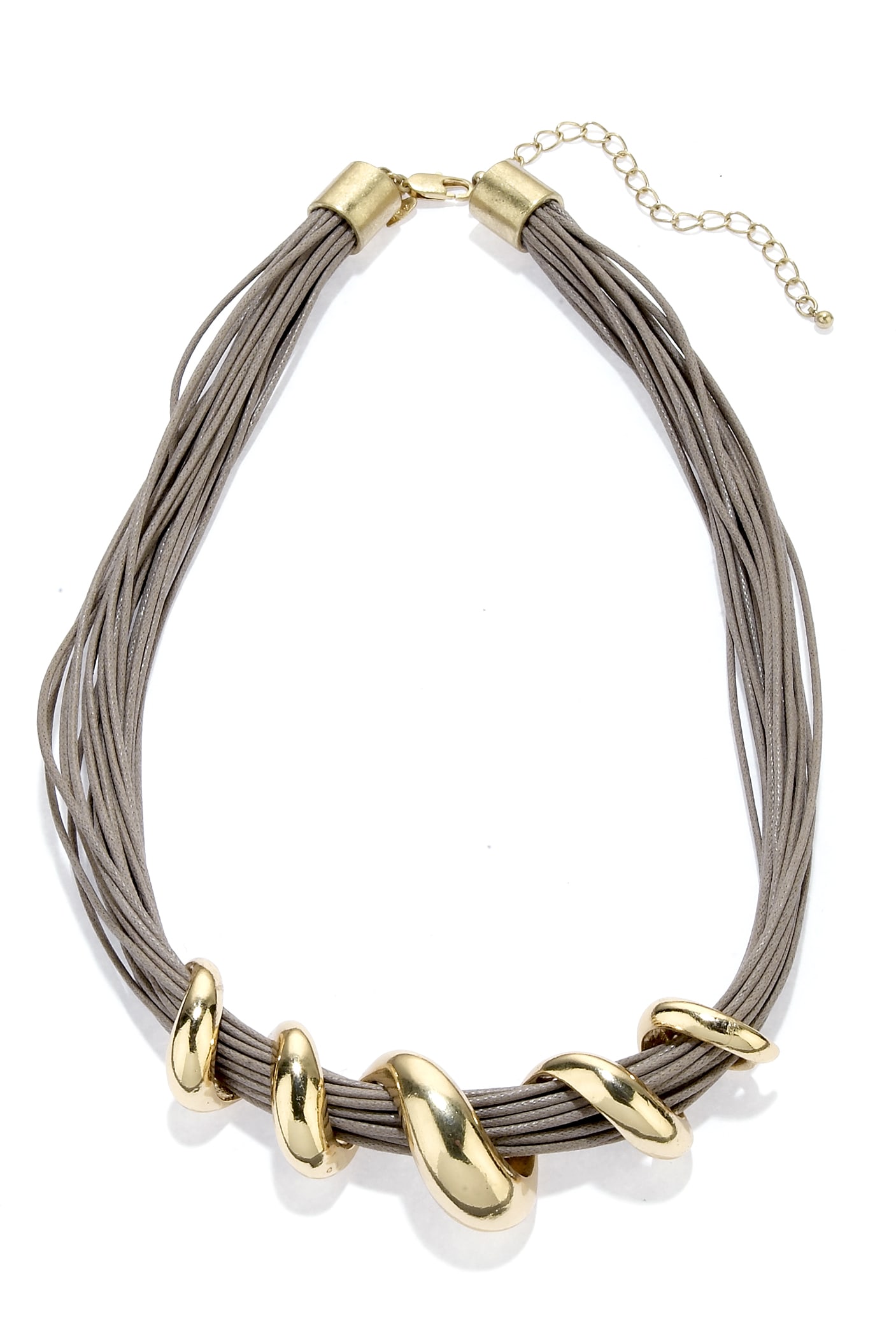 Twist Lock Multi-Strand Necklace Image 1 of 1