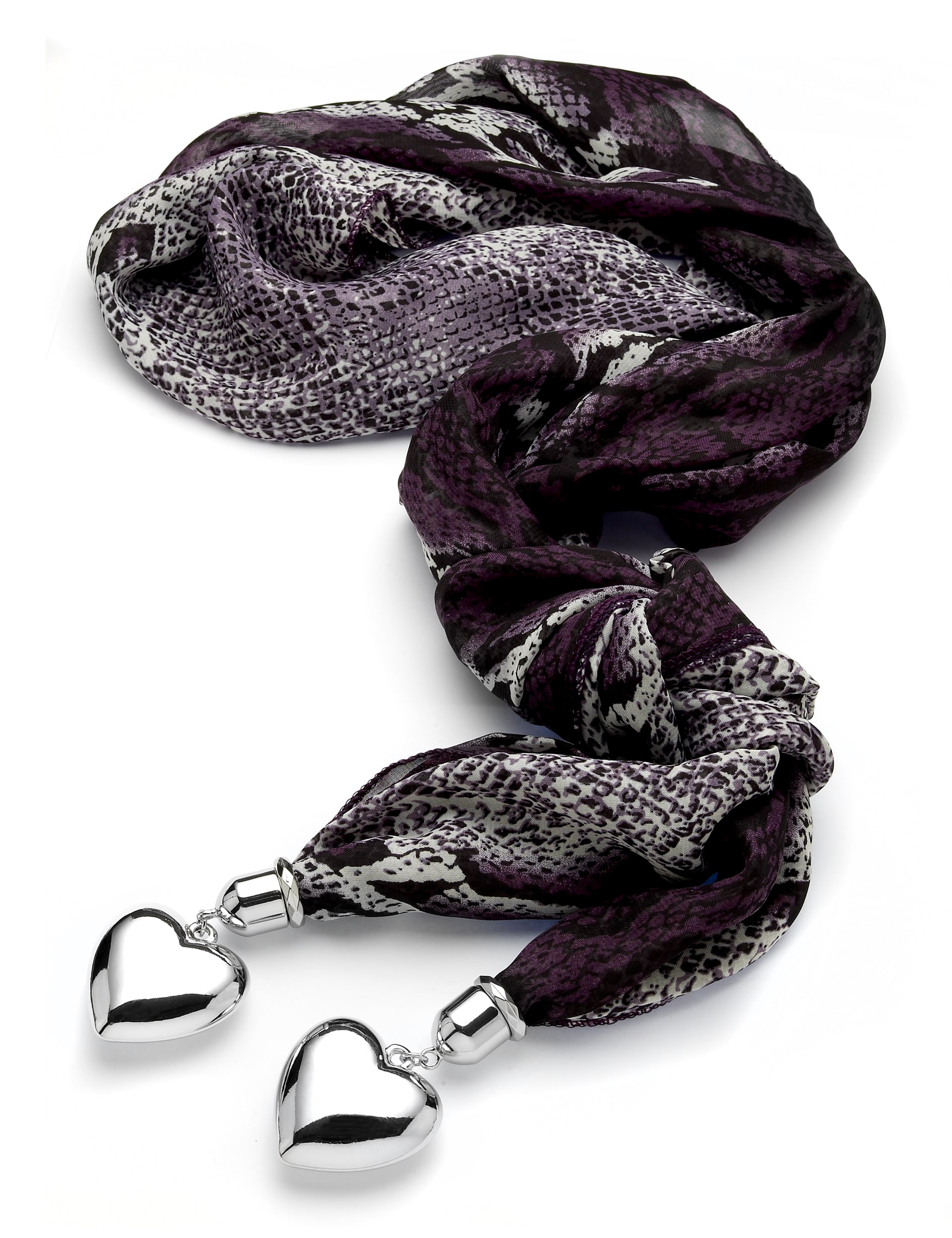 Animal Print Scarf Necklace Image 1 of 1
