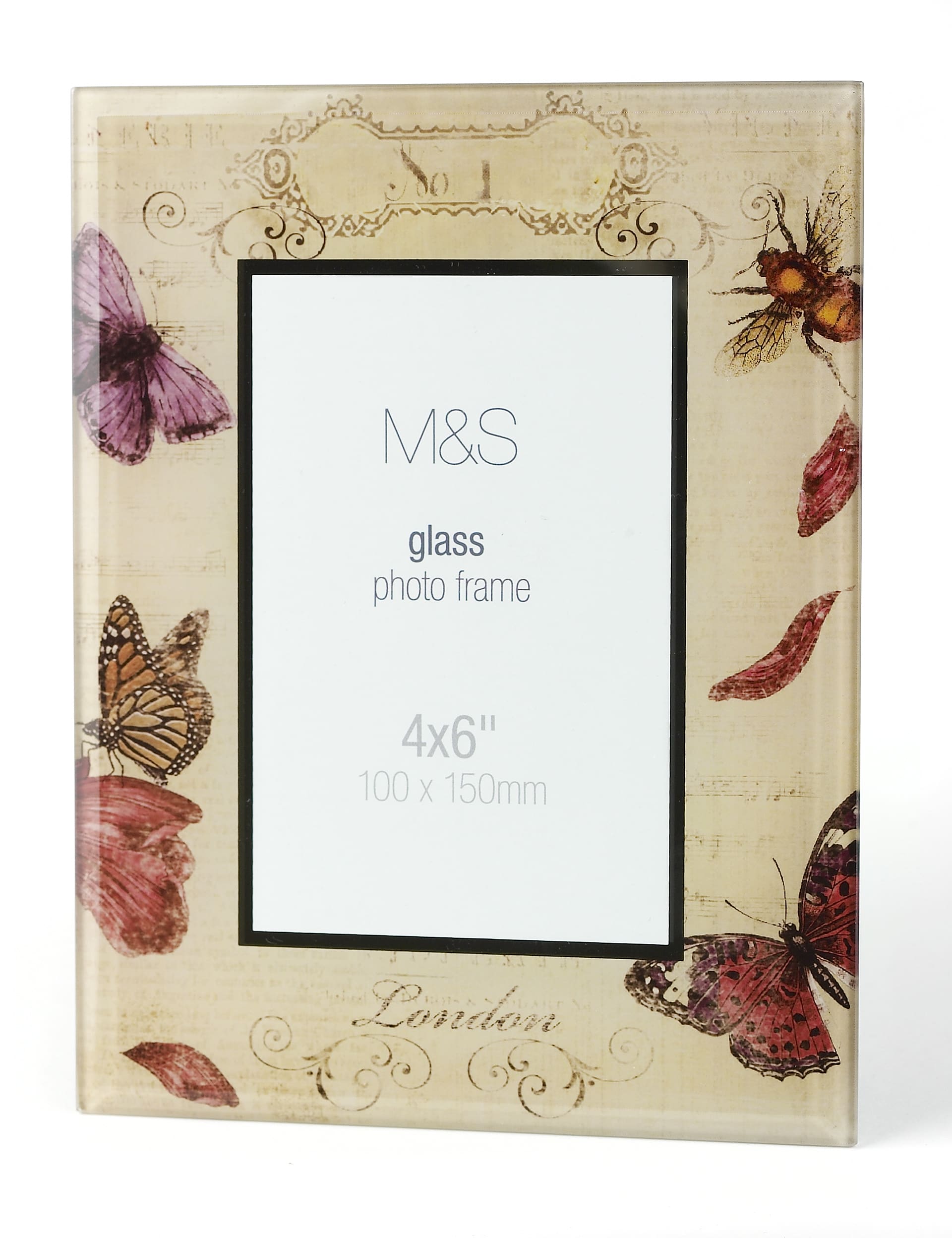 Bee & Butterfly Photo Frame 10 x 15cm (4 x 6'') Image 1 of 1