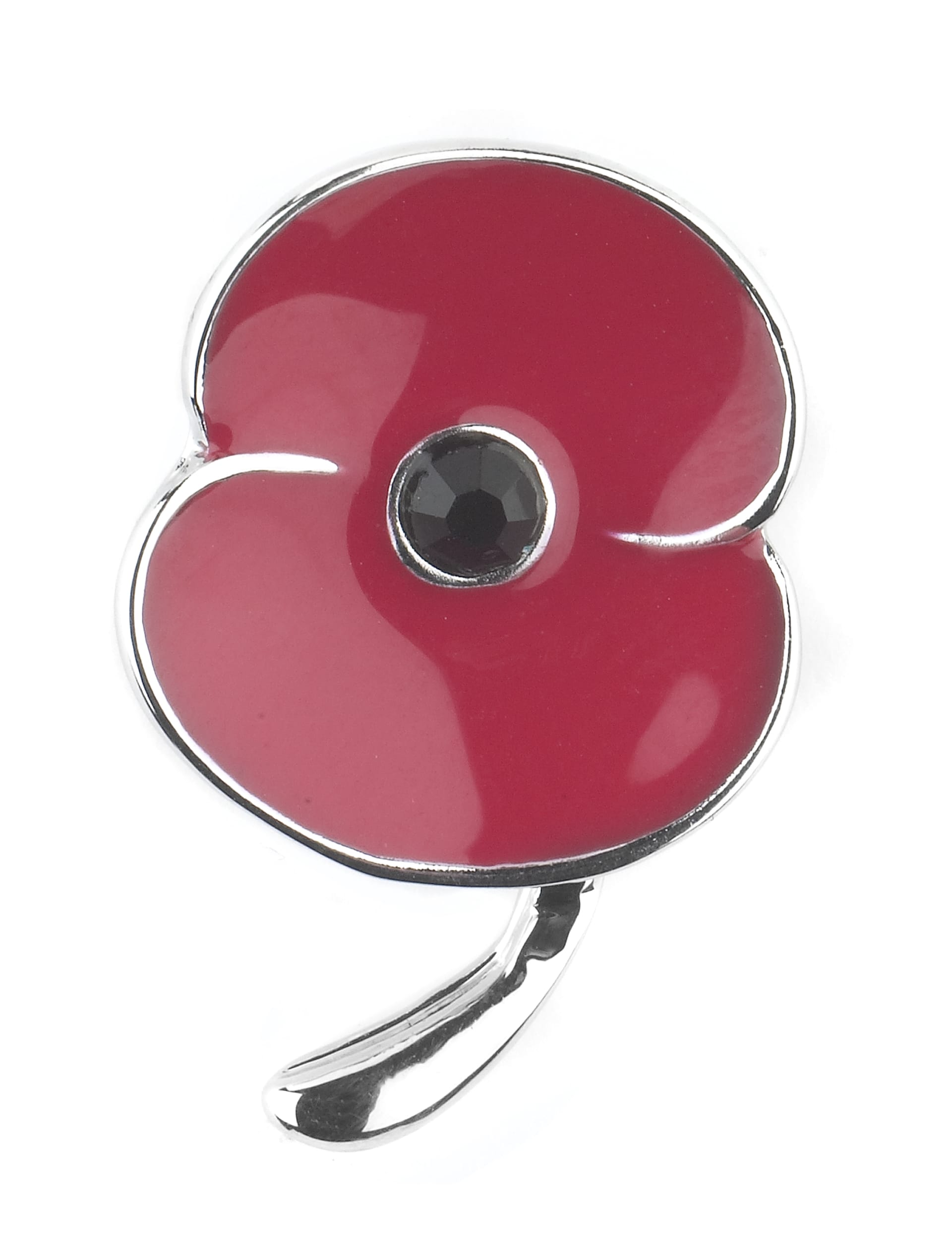 Small Enamel Poppy Pin M S Collection M S