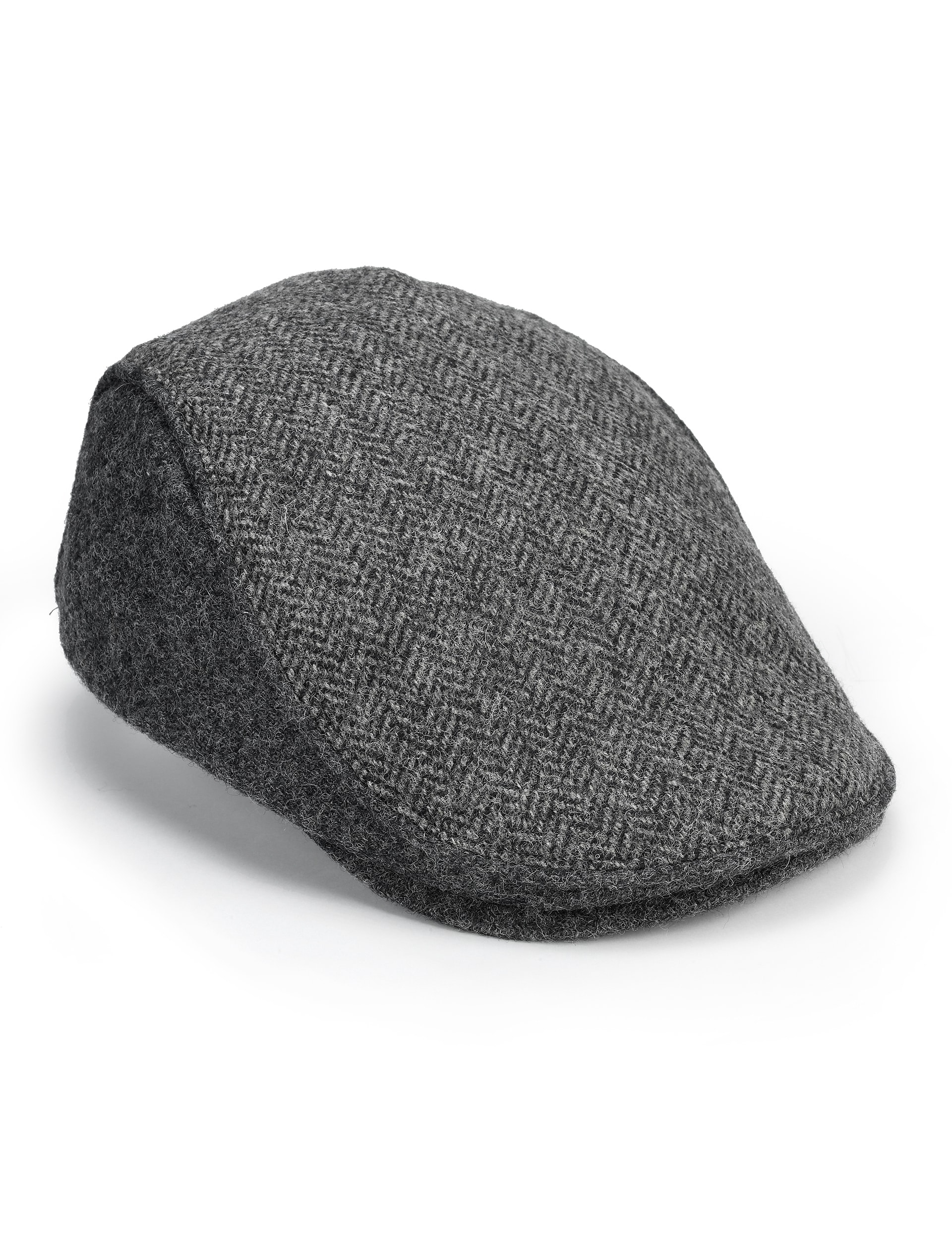 Pure wool herringbone flat cap online