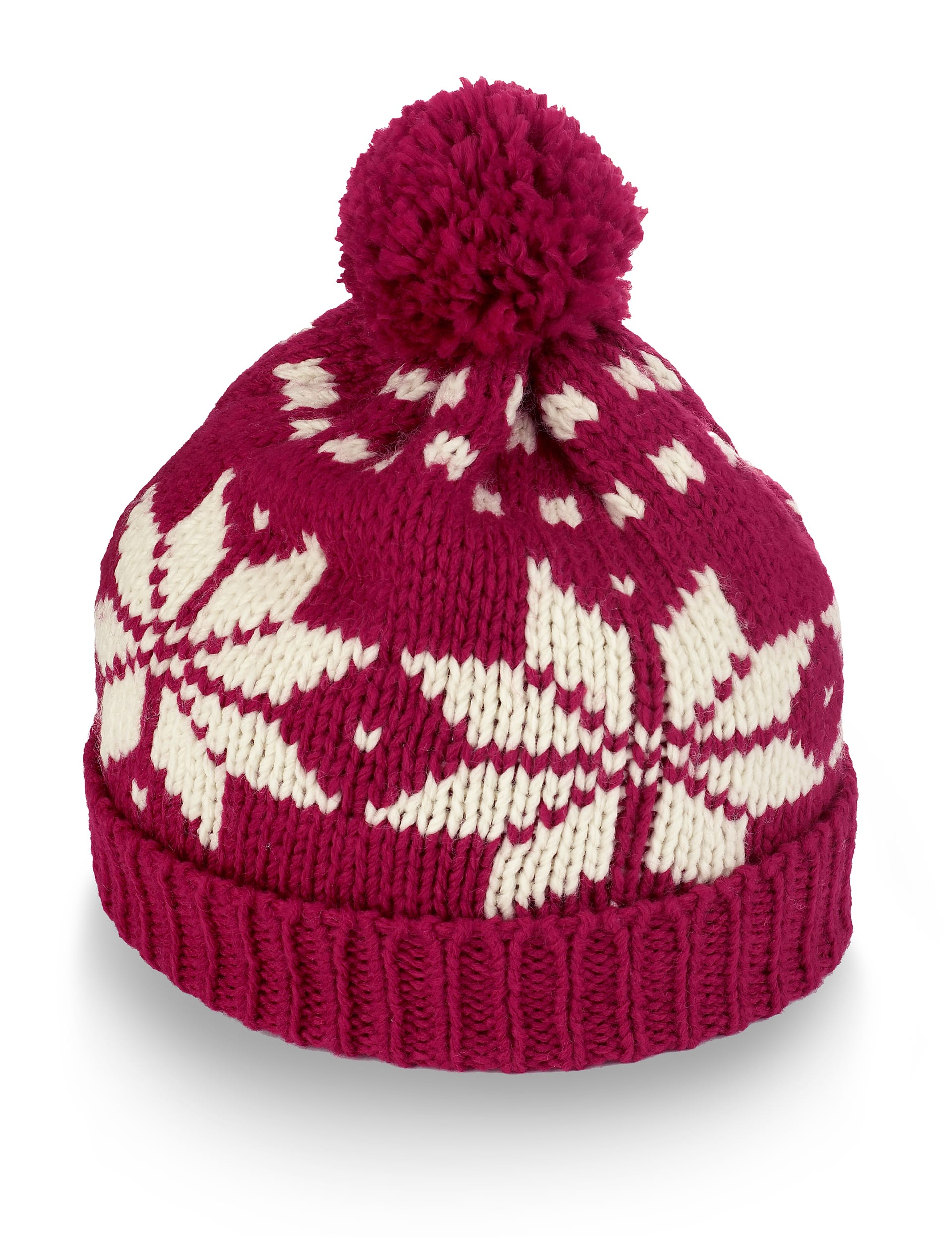 Nordic Knitted Bobble Hat Image 1 of 1