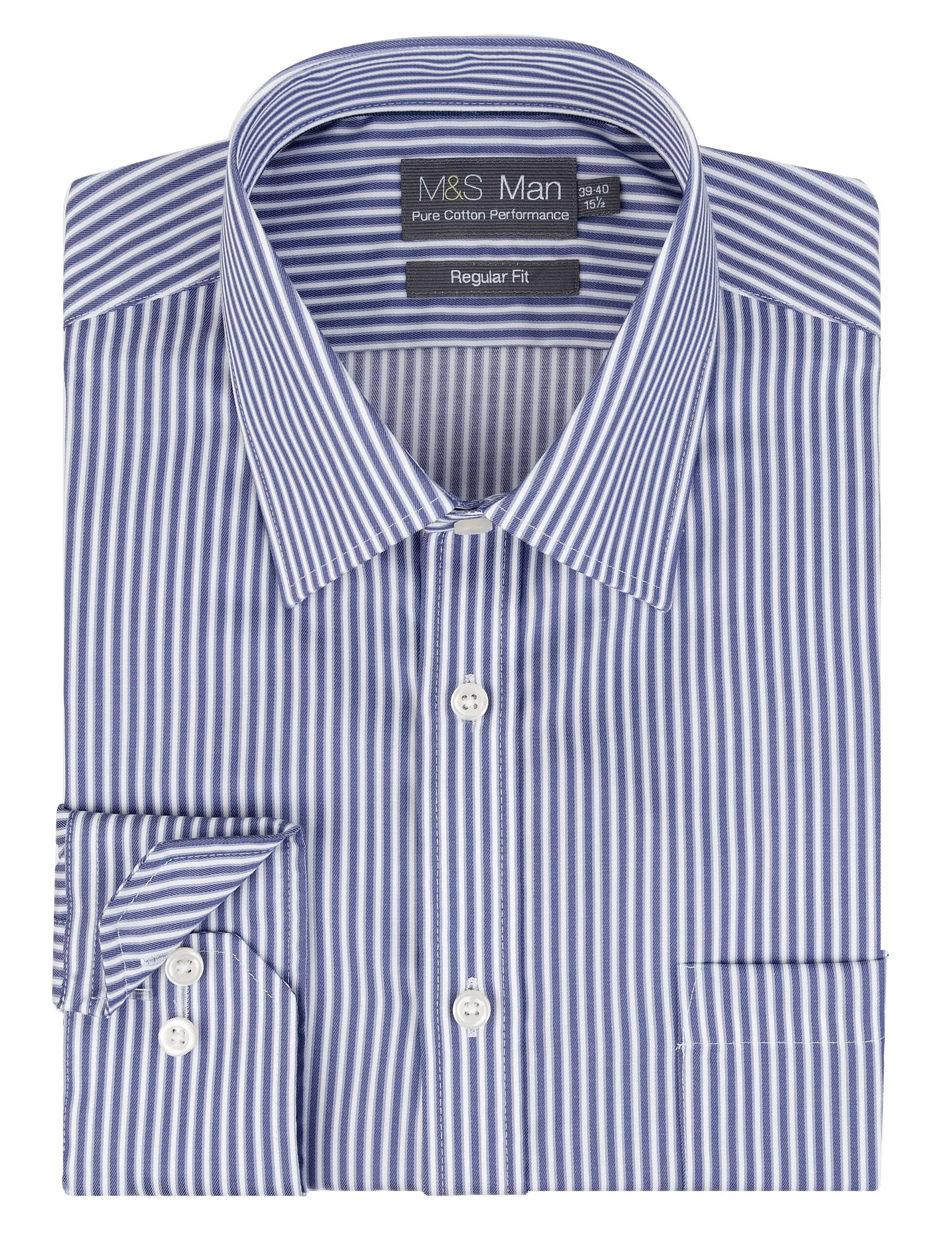 Ultimate Non-Iron Pure Cotton Striped Shirt Image 1 of 1
