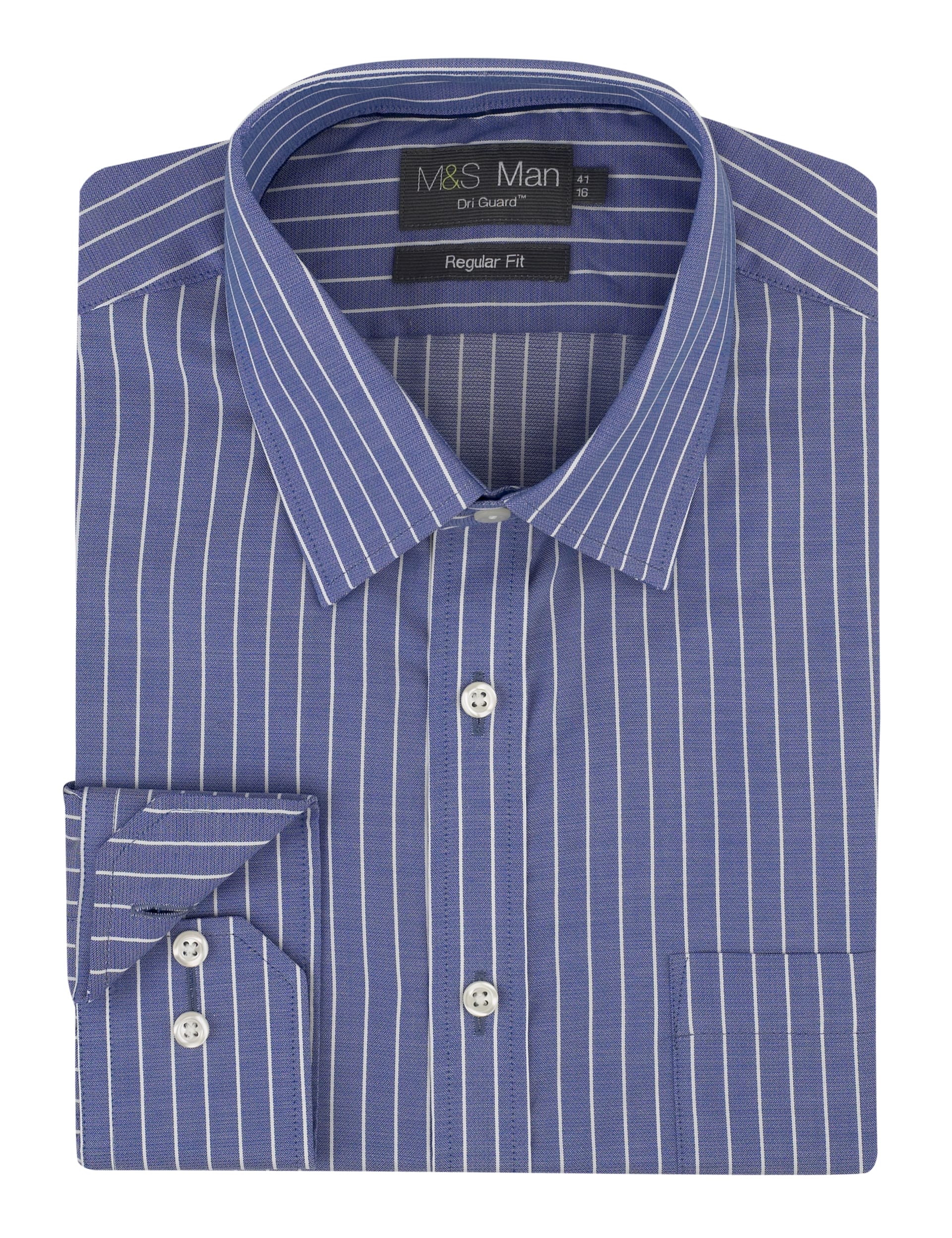 Dri-Guard™ Pure Cotton Bold Striped Shirt Image 1 of 1