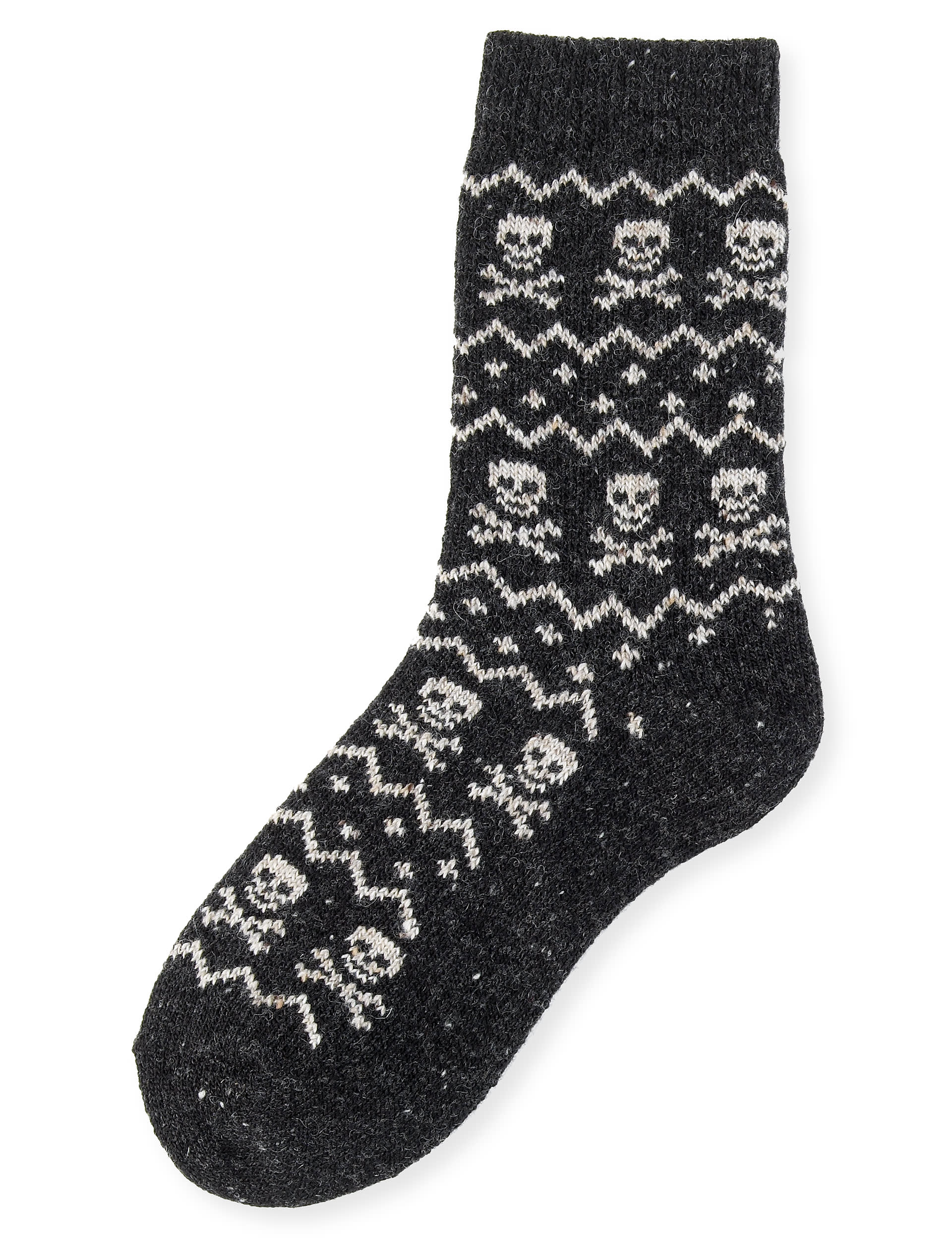 3 Pairs of Wool Blend Thermal Skull Socks Image 2 of 3