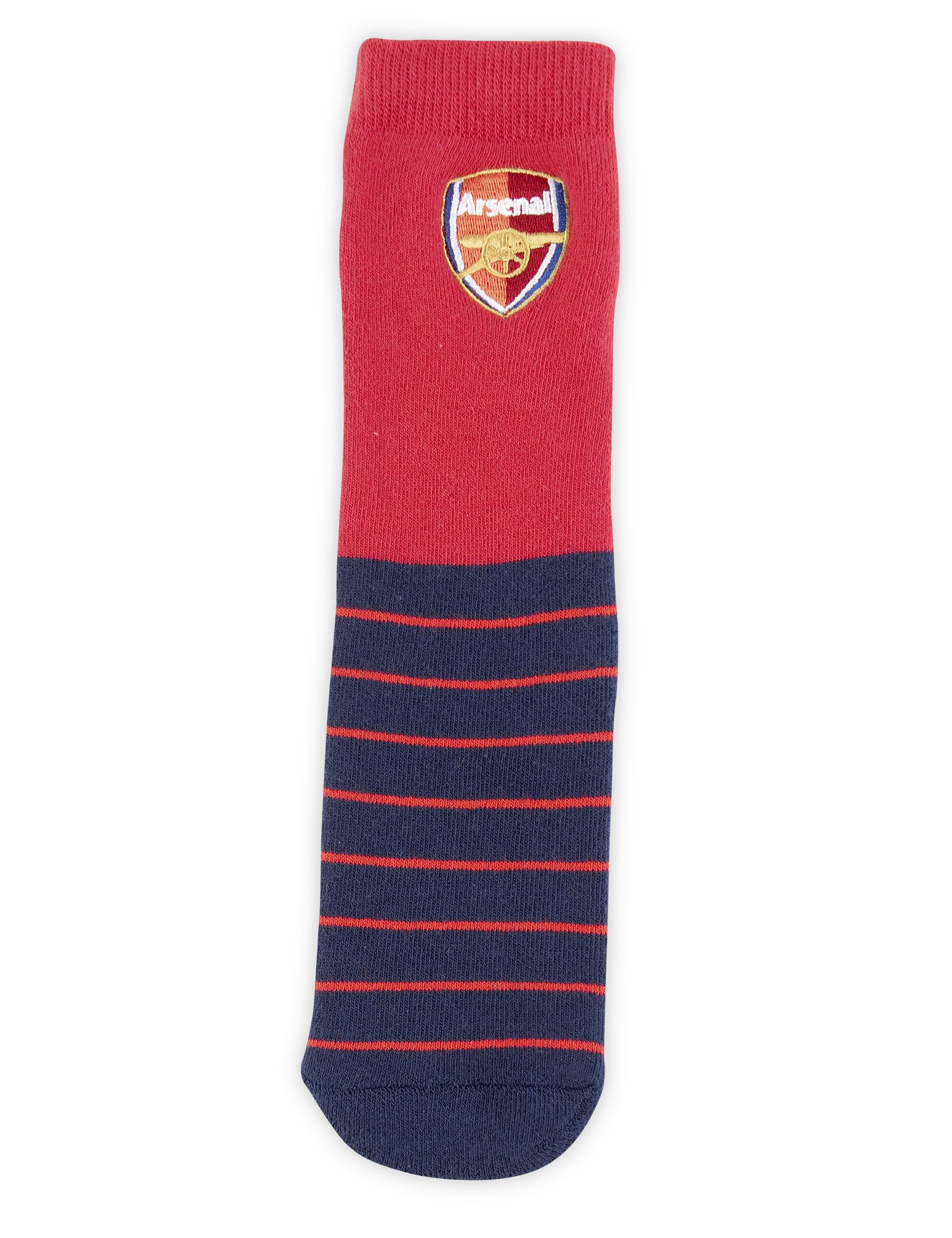 Cotton Rich Arsenal Football Club Striped Socks M S