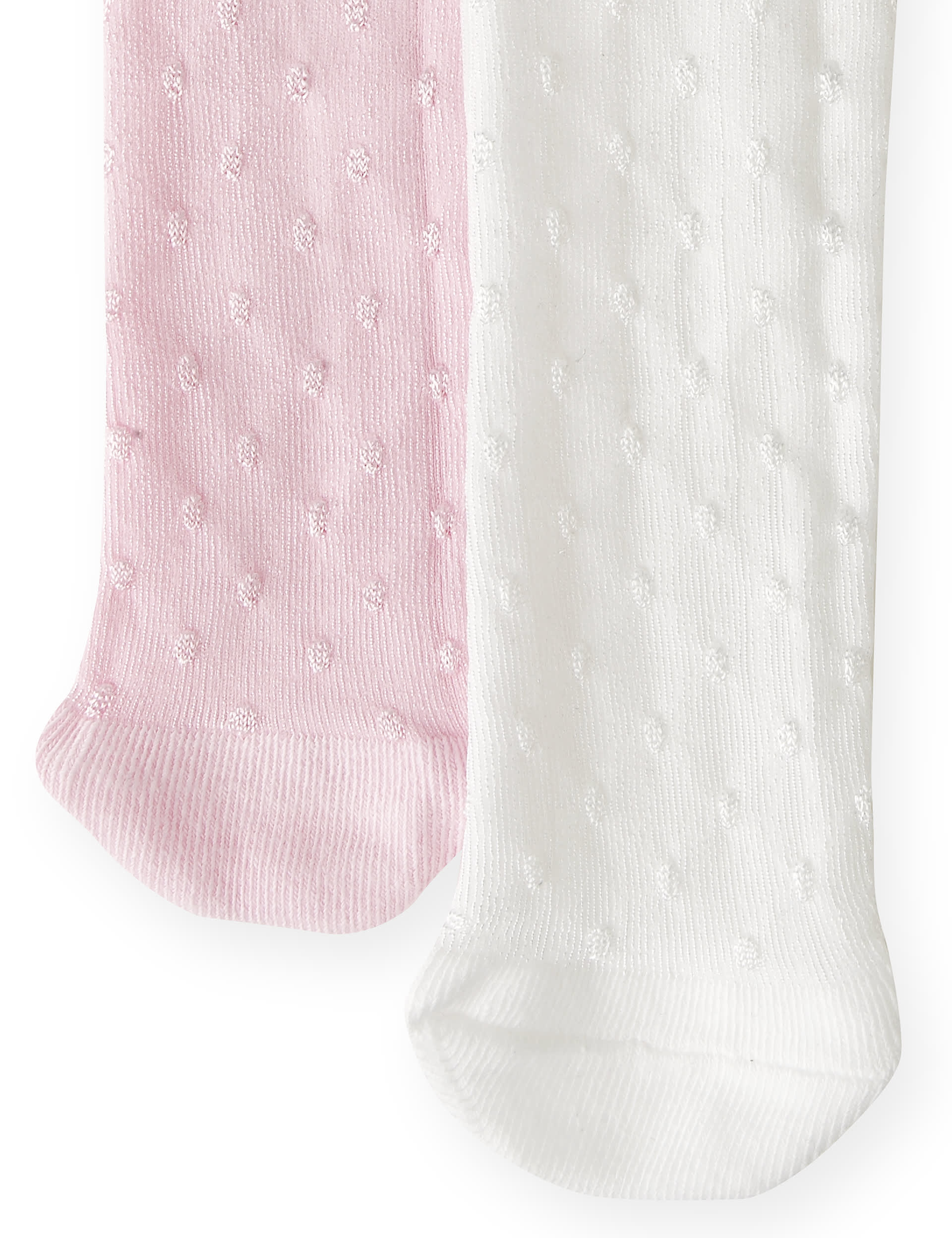 2 Pairs of Tactel® Spotted Tights Image 1 of 2
