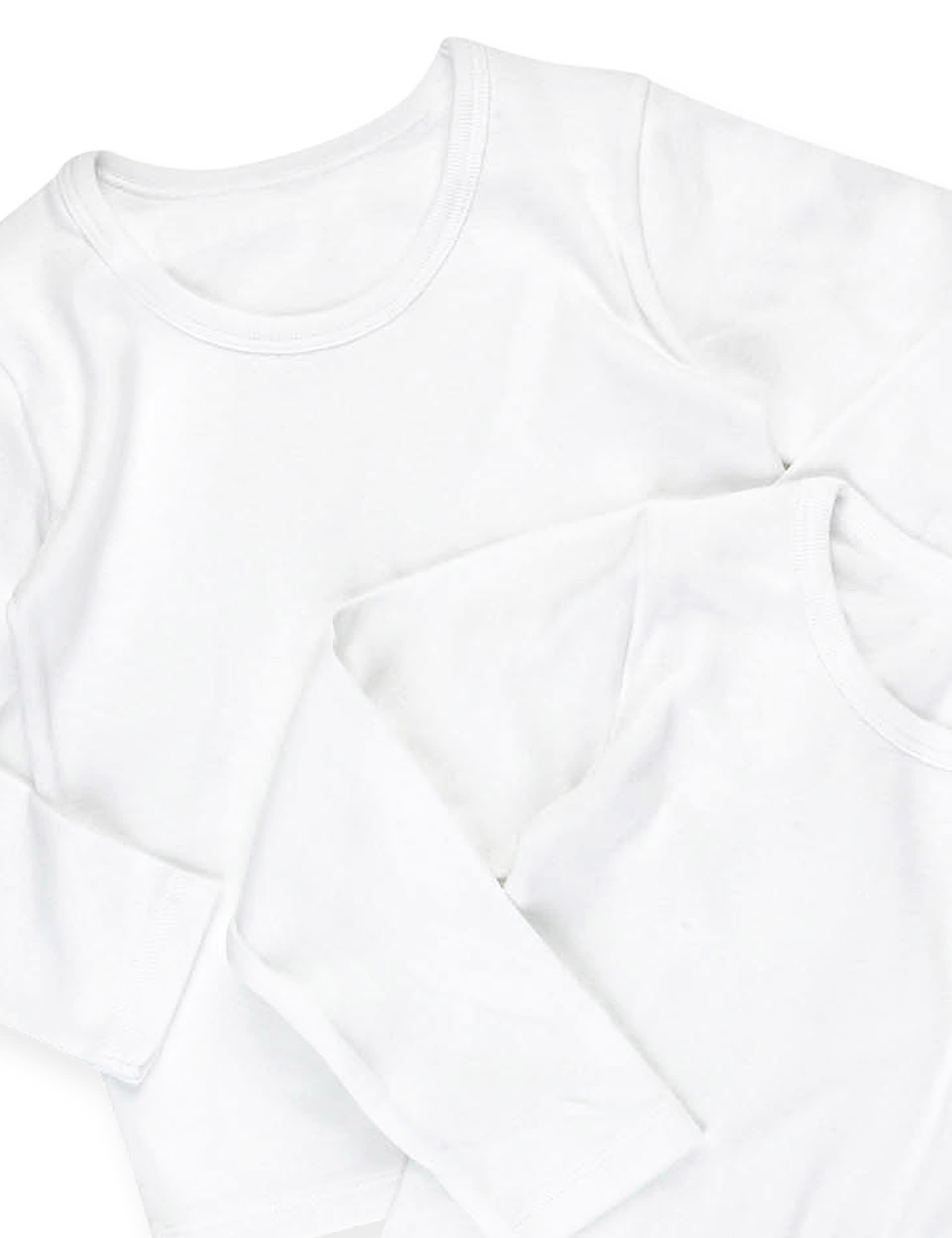 Pure Cotton Long Sleeve Vests (1-16 Years) Image 1 of 2