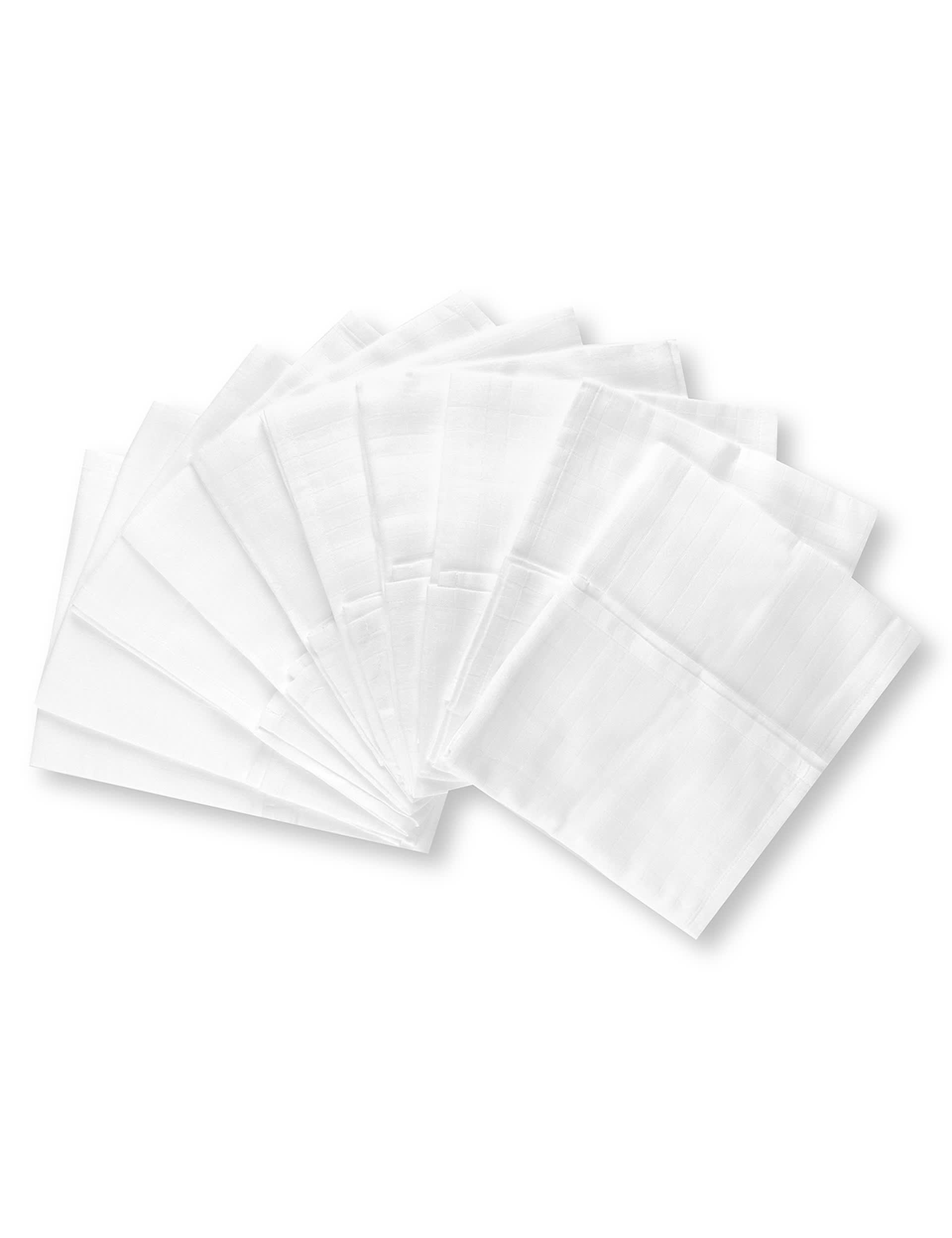 10 Pack Pure Cotton Plain Muslin Cloths Image 1 of 1