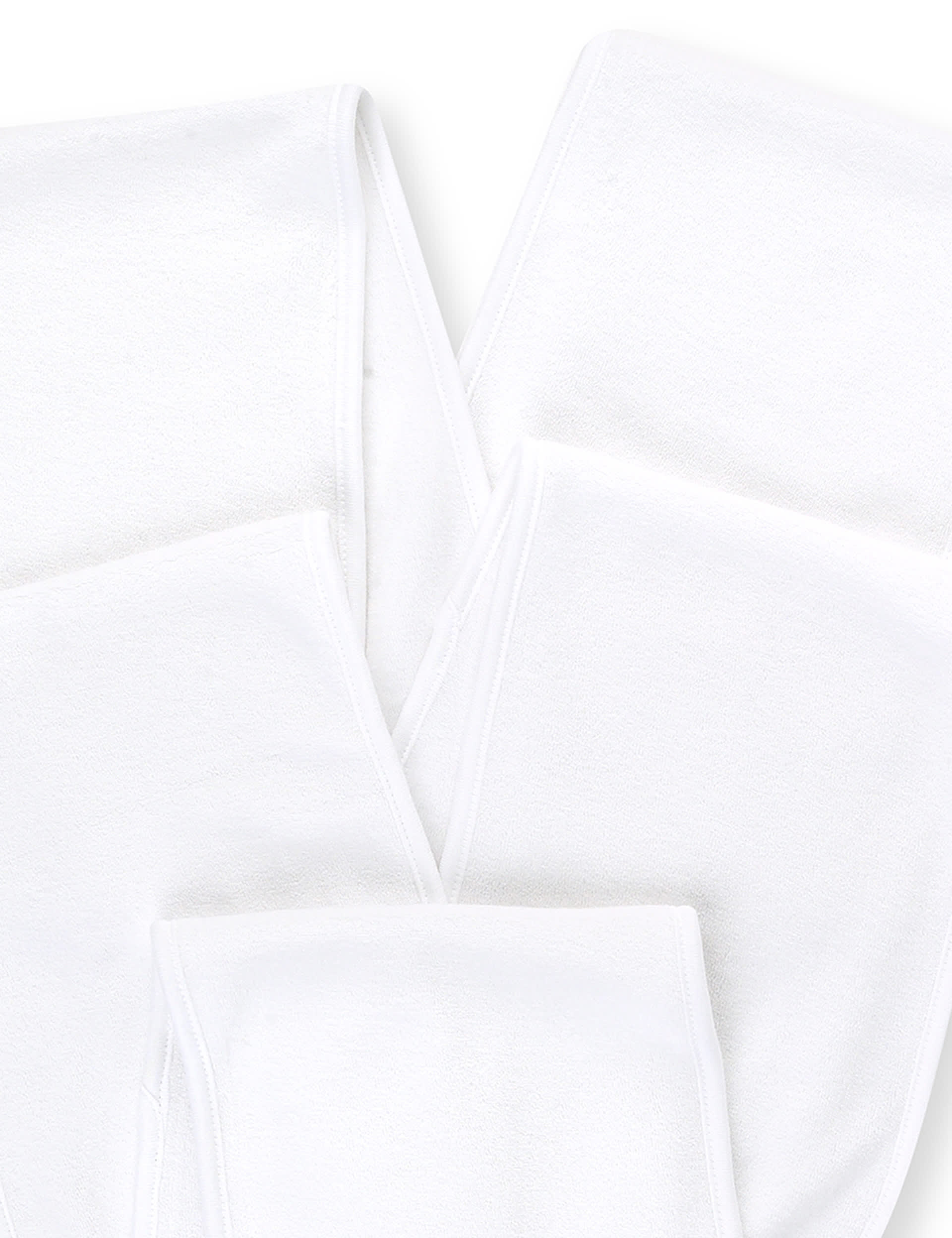 5 Pack Cotton Rich Plain Burp Cloths M&S