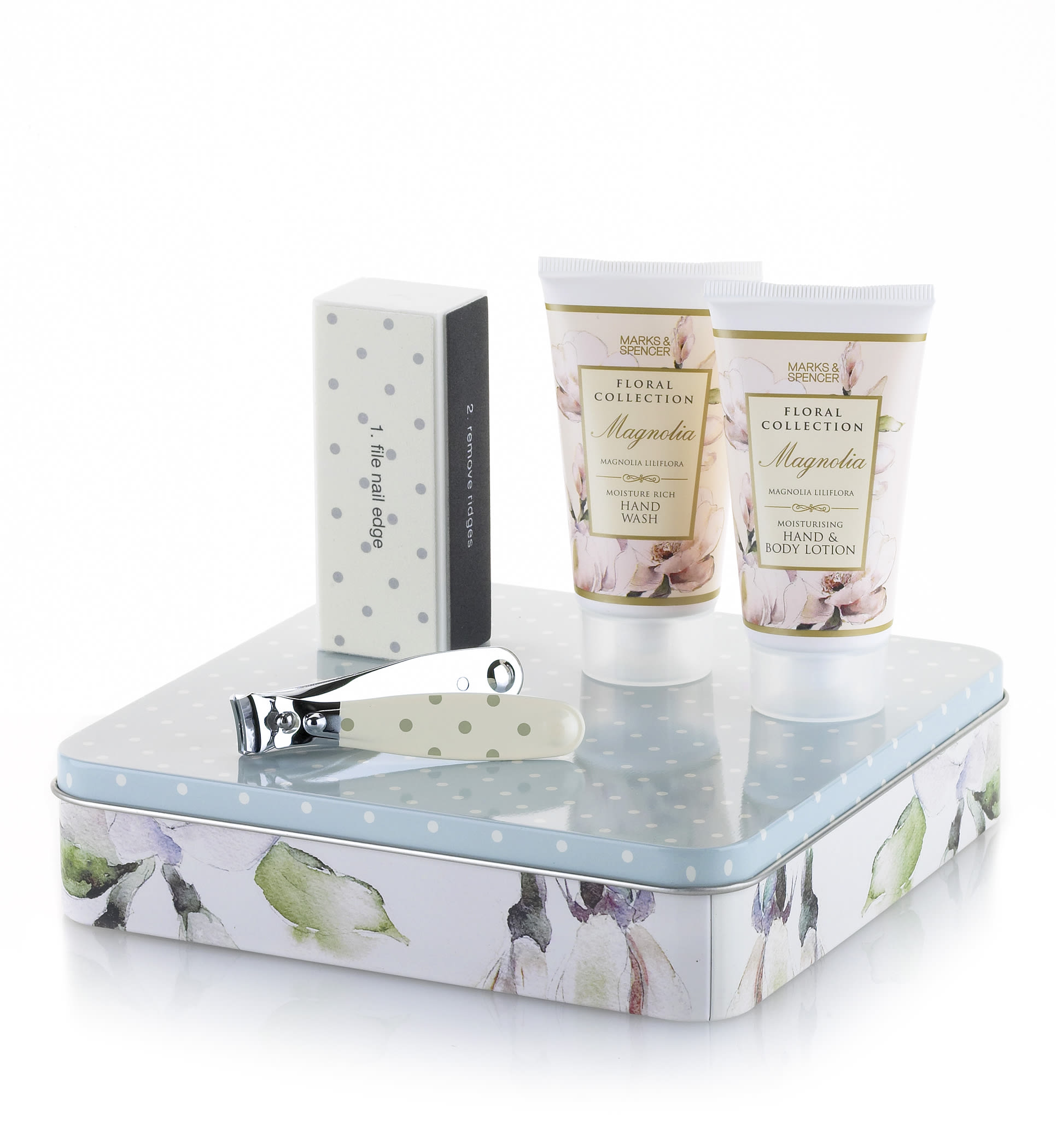 Floral Collection Magnolia Hand & Nail Gift Tin Image 1 of 2