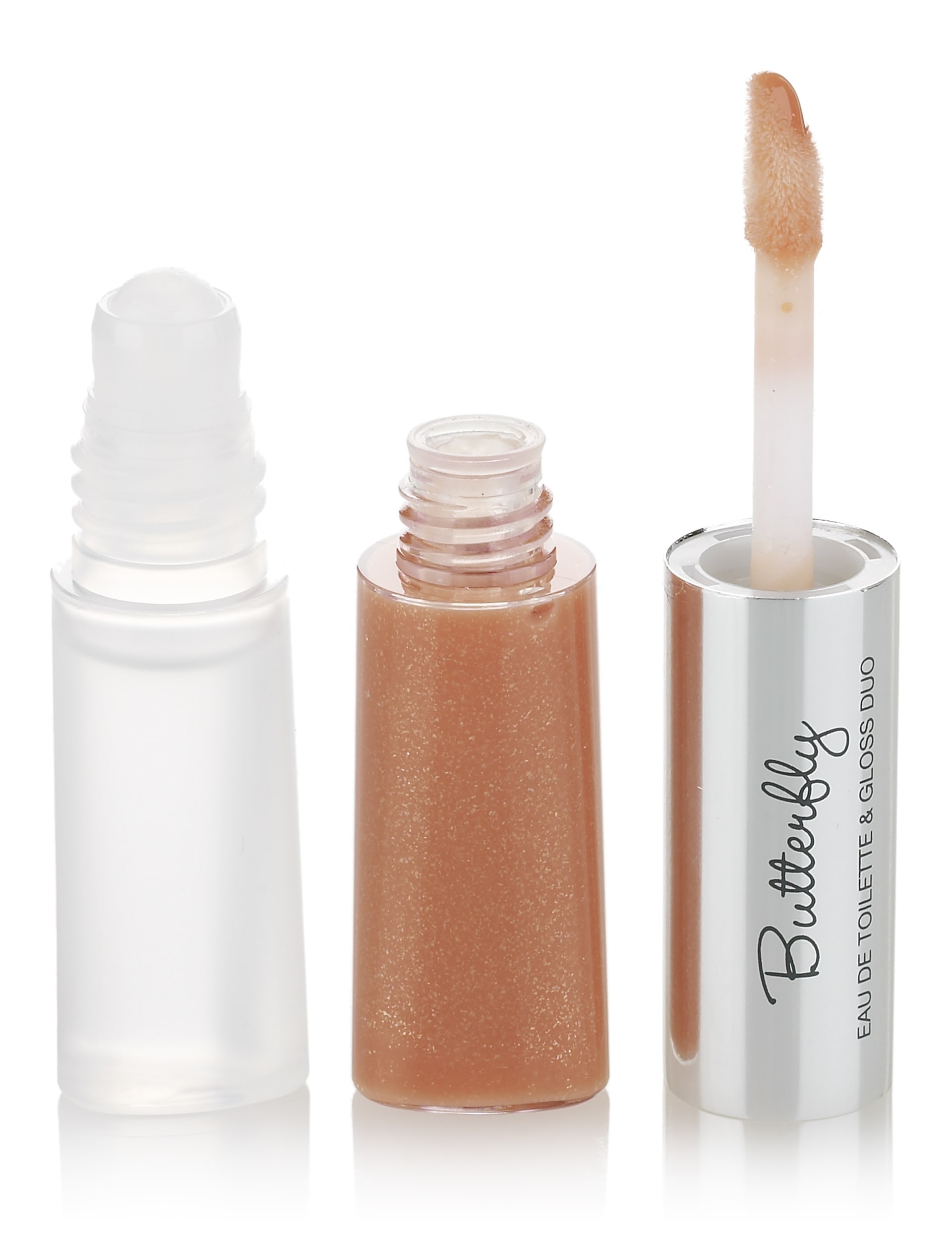 Double Ended Butterfly Eau de Toilette & Nude Lip Gloss Duo Image 1 of 2