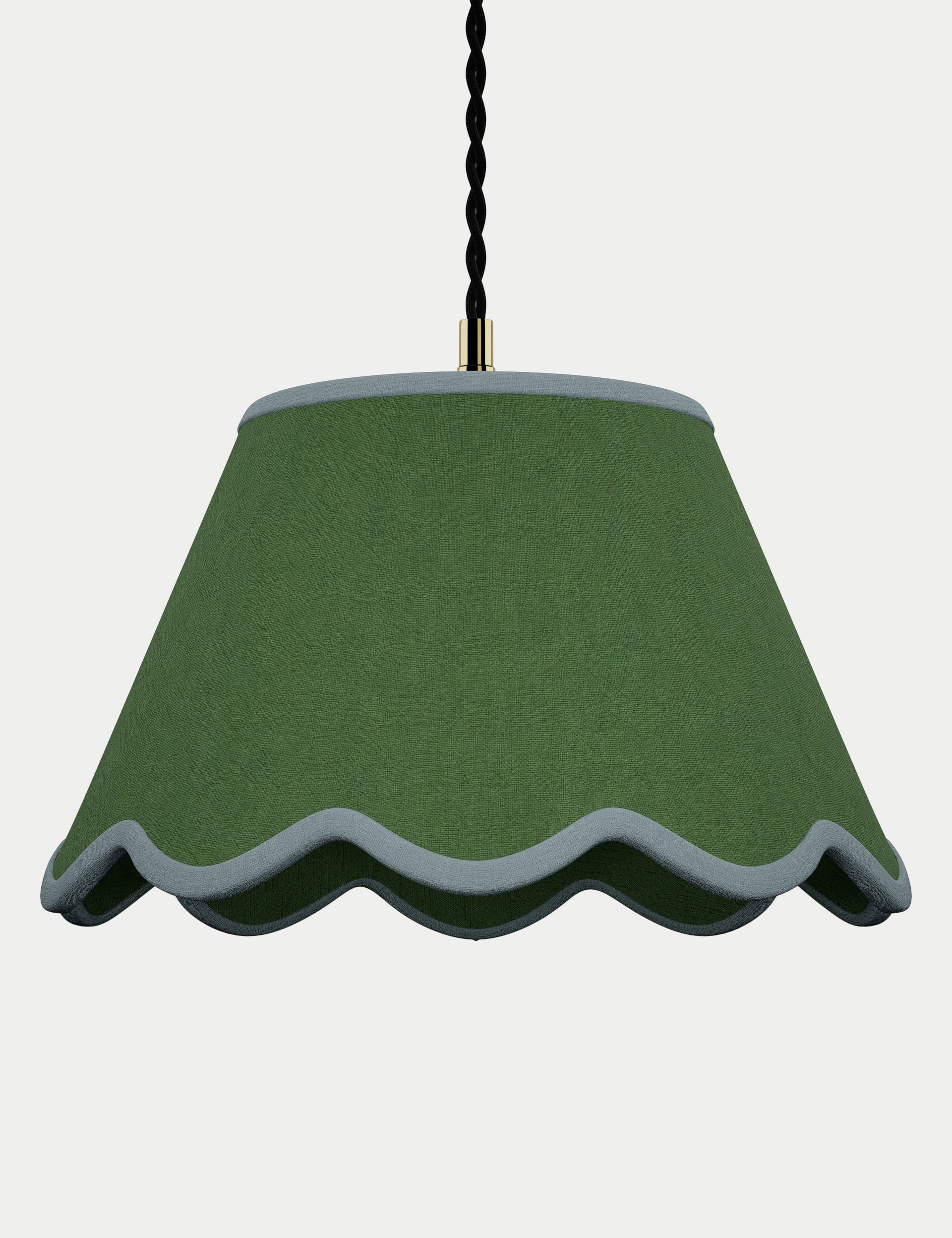 Large Scallop Trim Lamp Shade